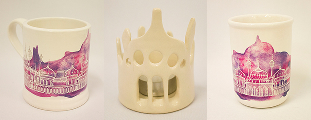 Pavilion themed pottery from £15