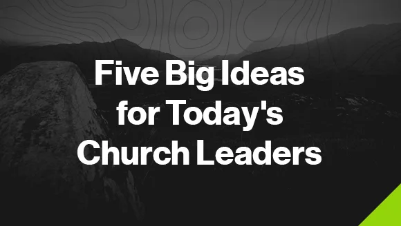 There are five ideas Andy Stanley can't shake, five thoughts typed up large and loud on slips of paper plastered on the bookshelves in his study—pivotal concepts that when addressed could shape the church and the communities we live in. What are they? What do they mean for you . . . and your team? Watch Series →