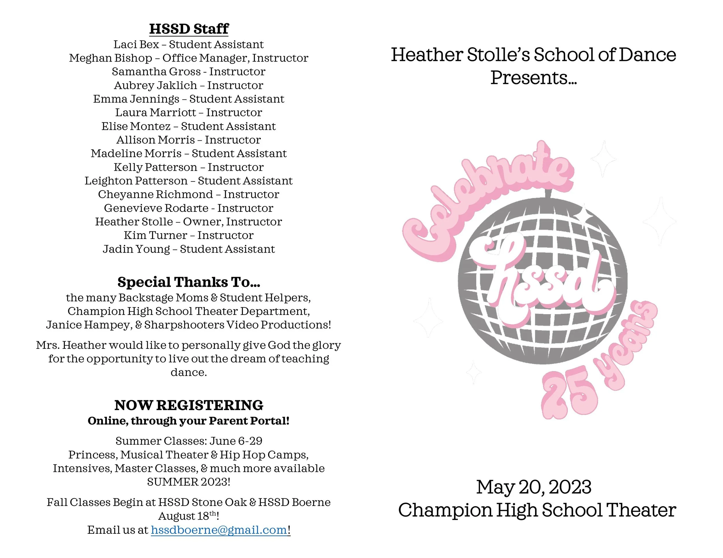 Heather Stolle's School of Dance - Boerne Studio - 05-20-2023