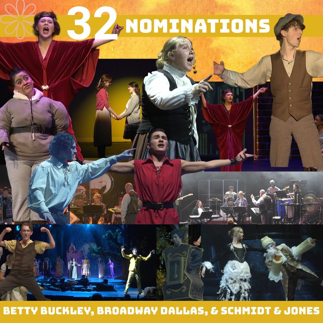 A BIG CONGRATULATIONS to our DFW stars!! 🤩🎉
32 nominations all together from the @broadwaydallashsmta, @casamanana, &amp; Schmidt &amp; Jones Awards !! 
This was DEFINITELY a star studded group this year! 🥳
Stay tuned we'll be featuring some of th