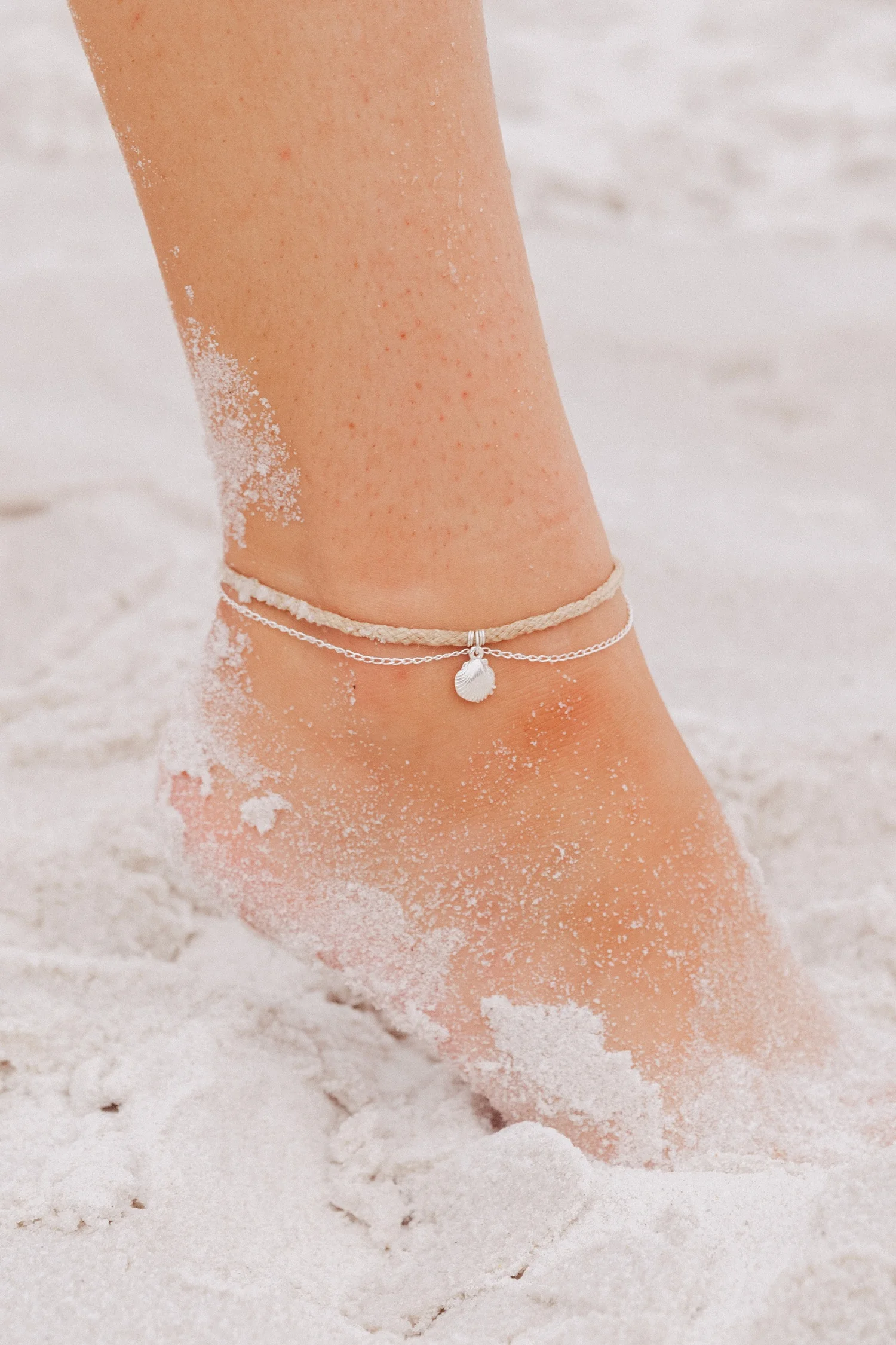 Shorelines Anklet Hemp