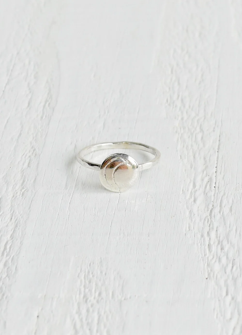 Silver Moon Ring