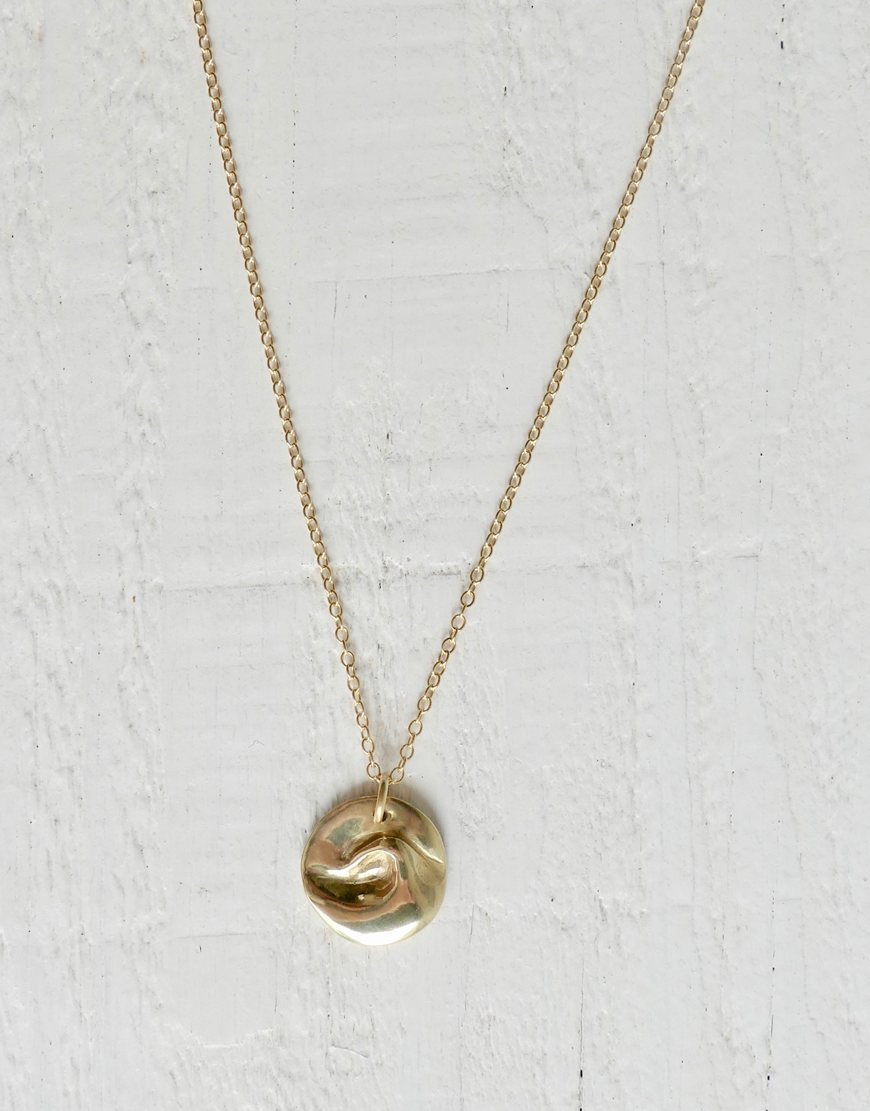 Gold Wave Pendant — Two In The Sun