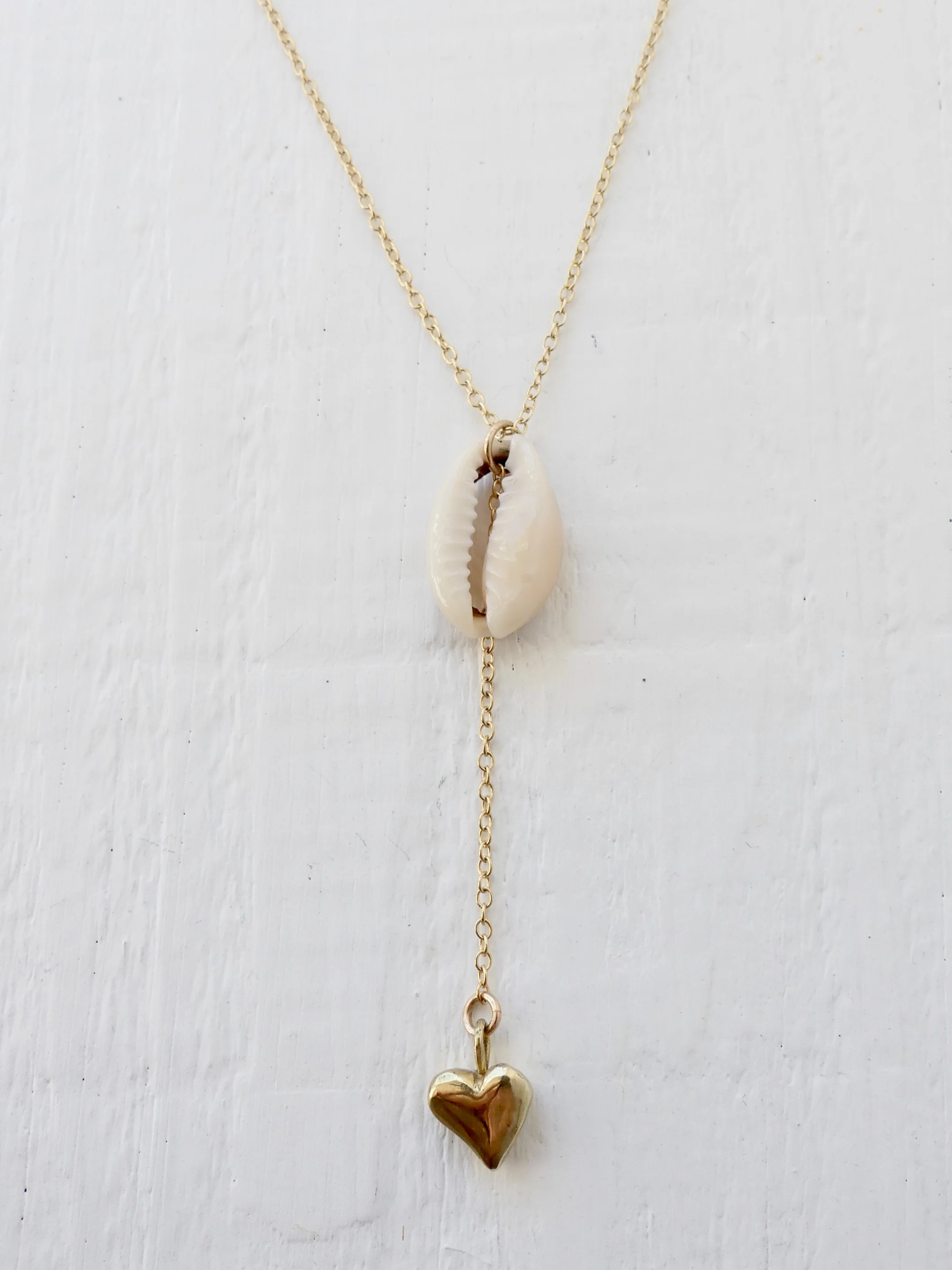 Ocean Heart Gold Necklace