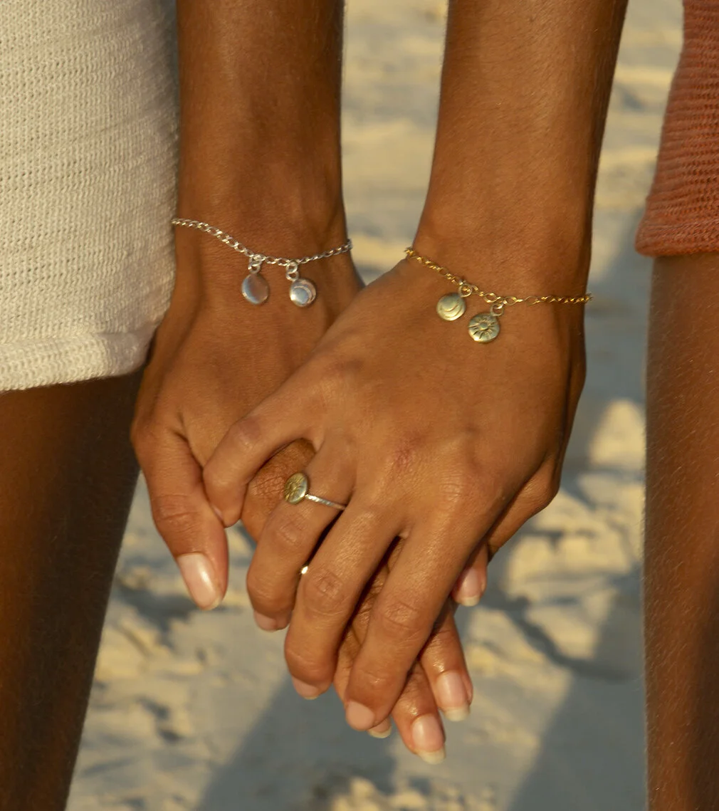 Sun and Moon Gold Bracelet