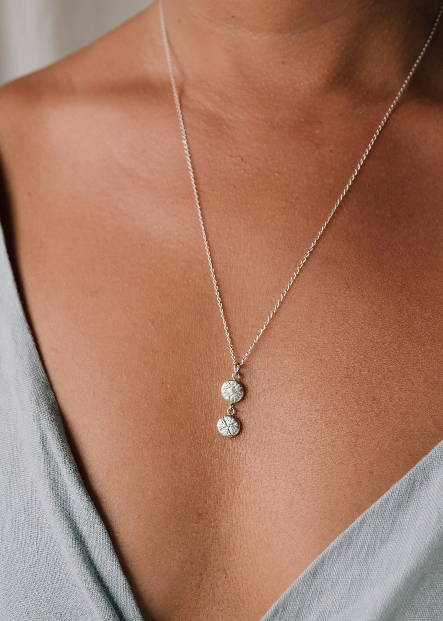 Shooting Stars Silver Necklace