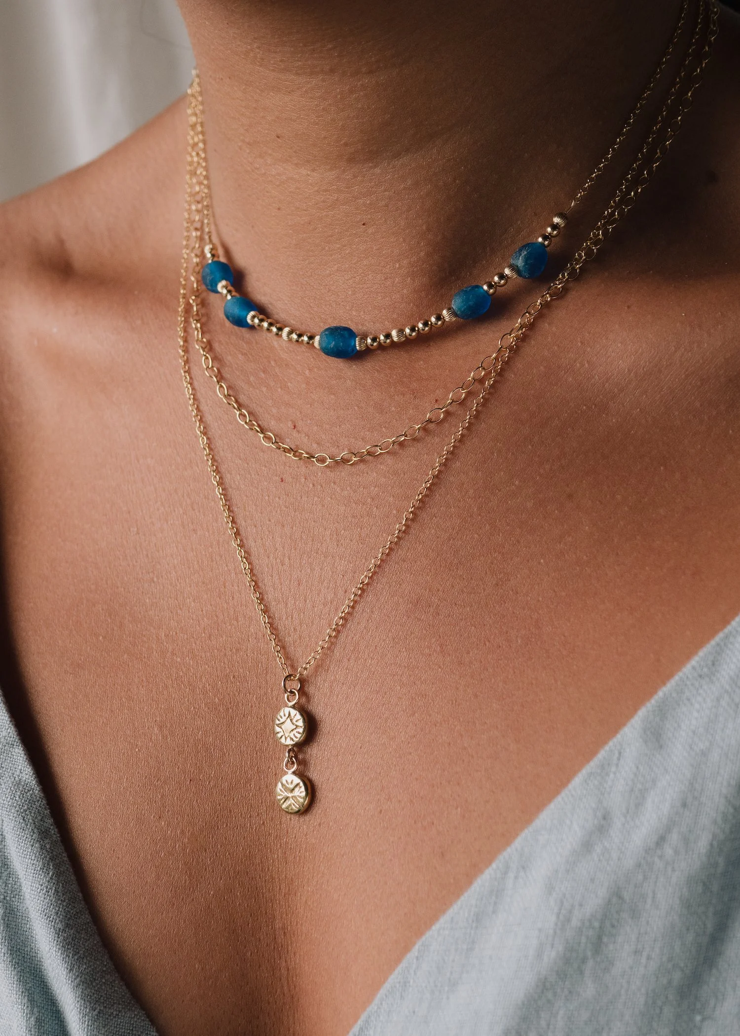 Ocean Beaded Necklace