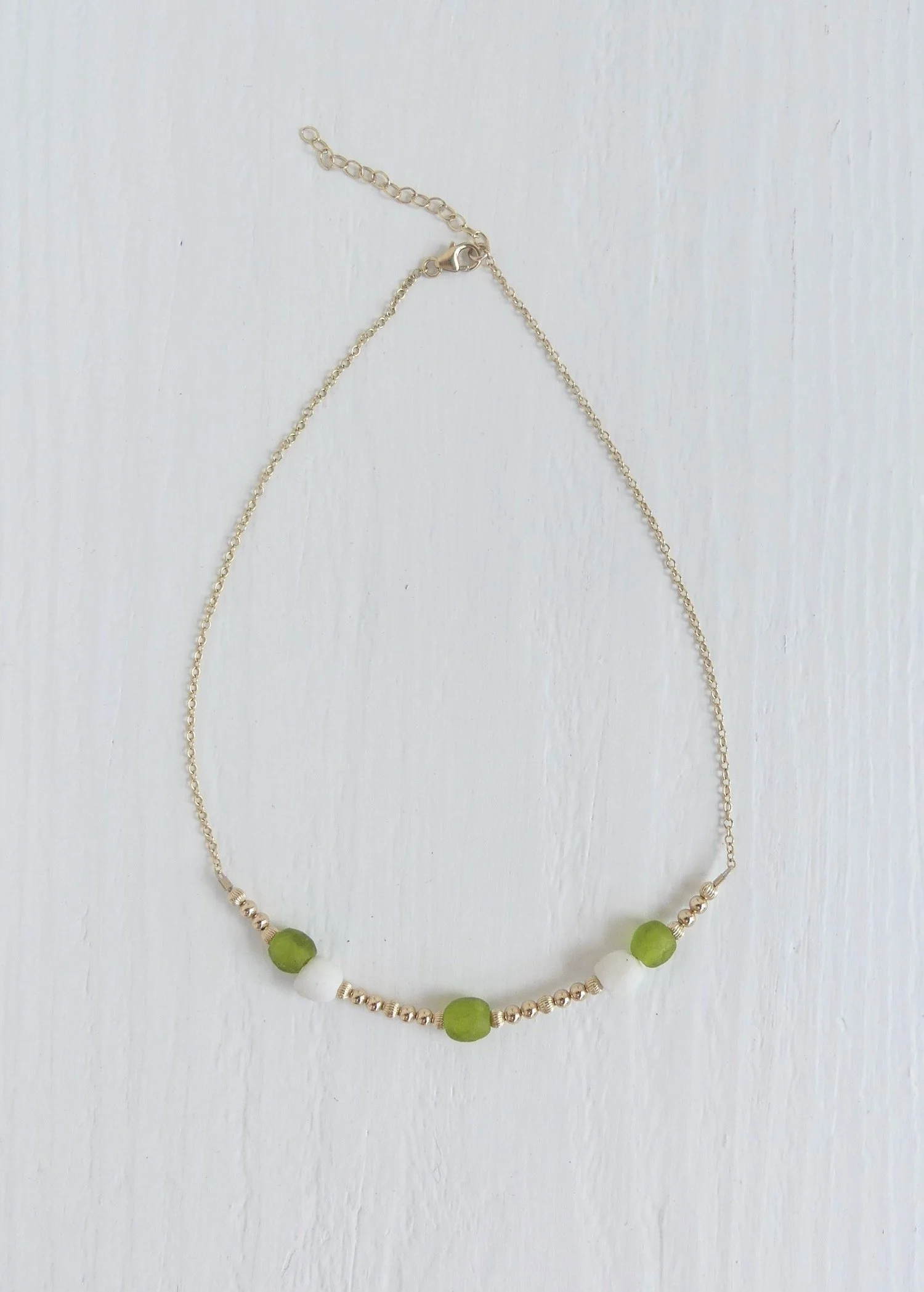 Lime Beaded Necklace