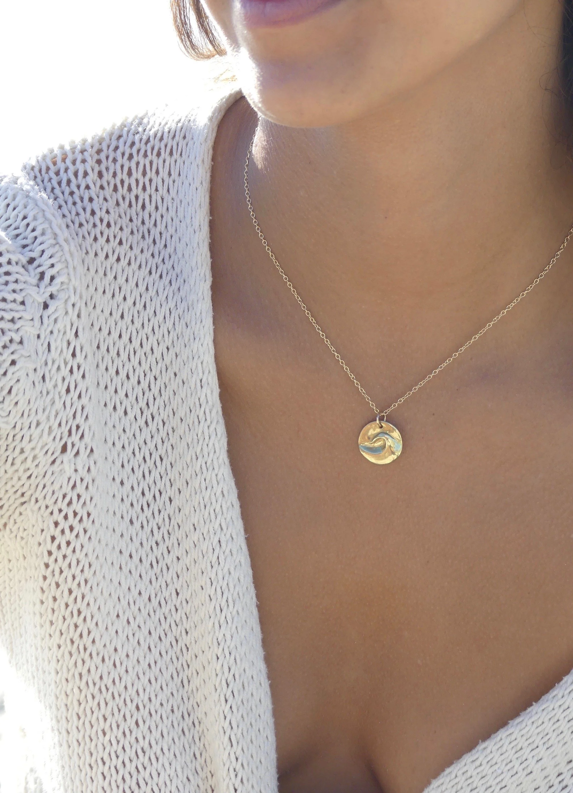 Gold Wave Necklace from $125