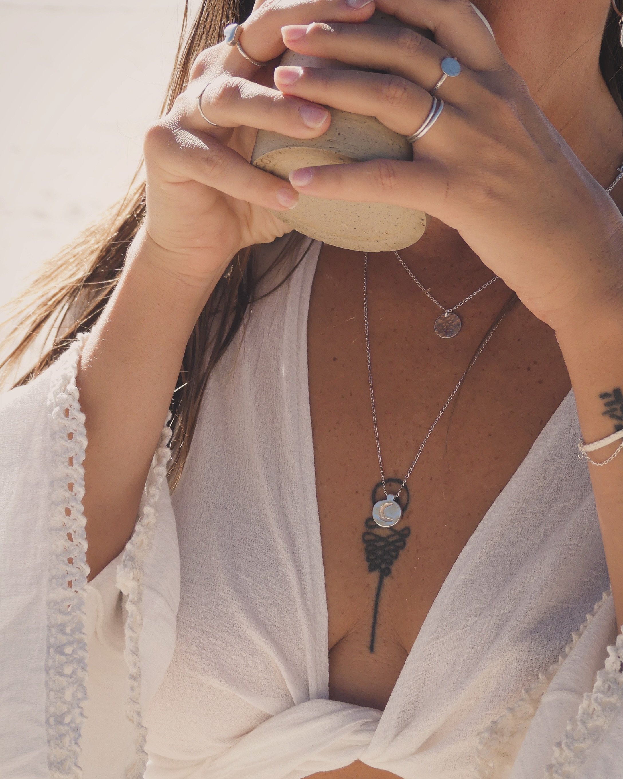 The jewellery you wear becomes an extension of your very being. 

When it&rsquo;s comfortable, high quality and easy to wear, it simply moves with you through any moment in time.

From your morning coffee to going about your regular day or accompanyi