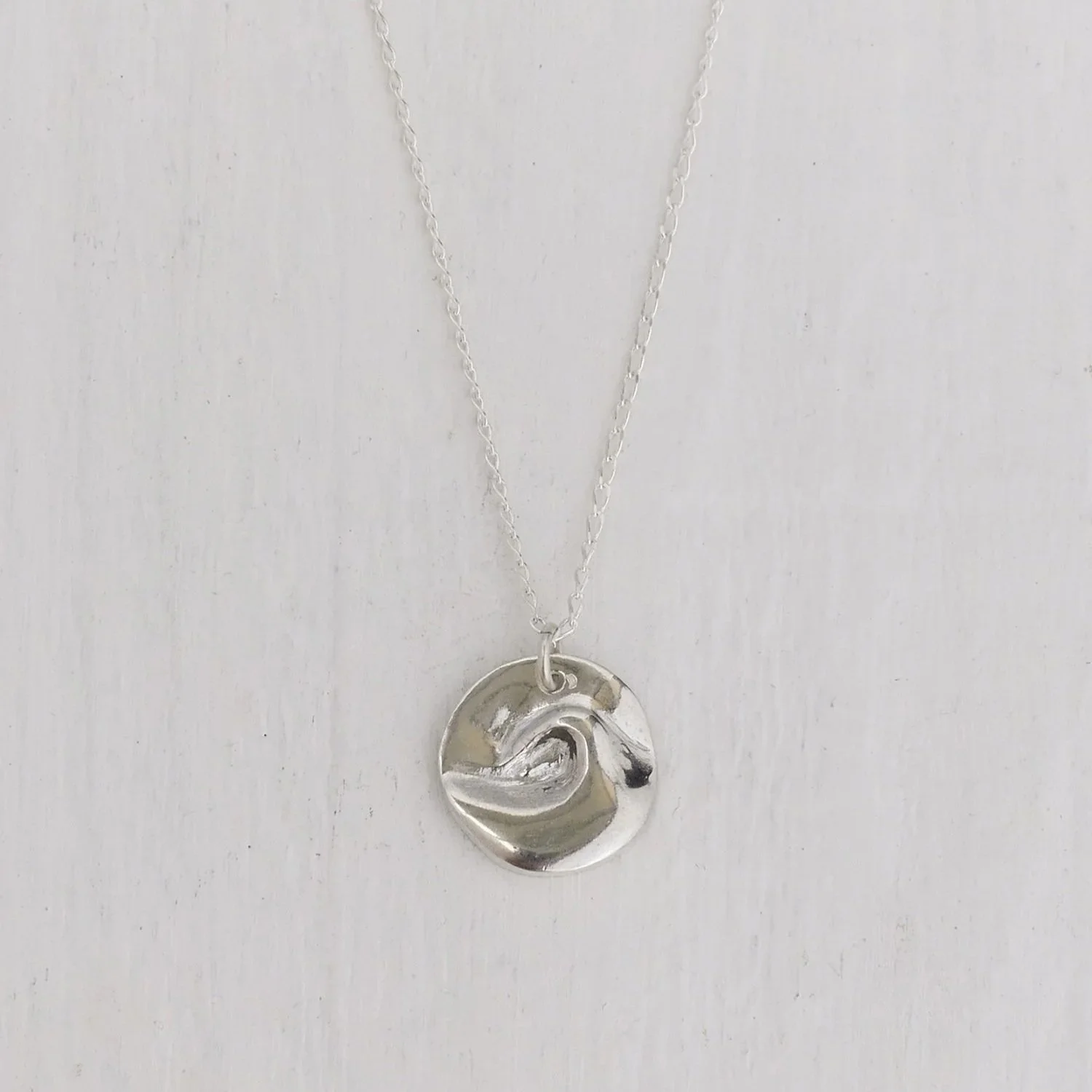 Silver Wave Necklace  $145