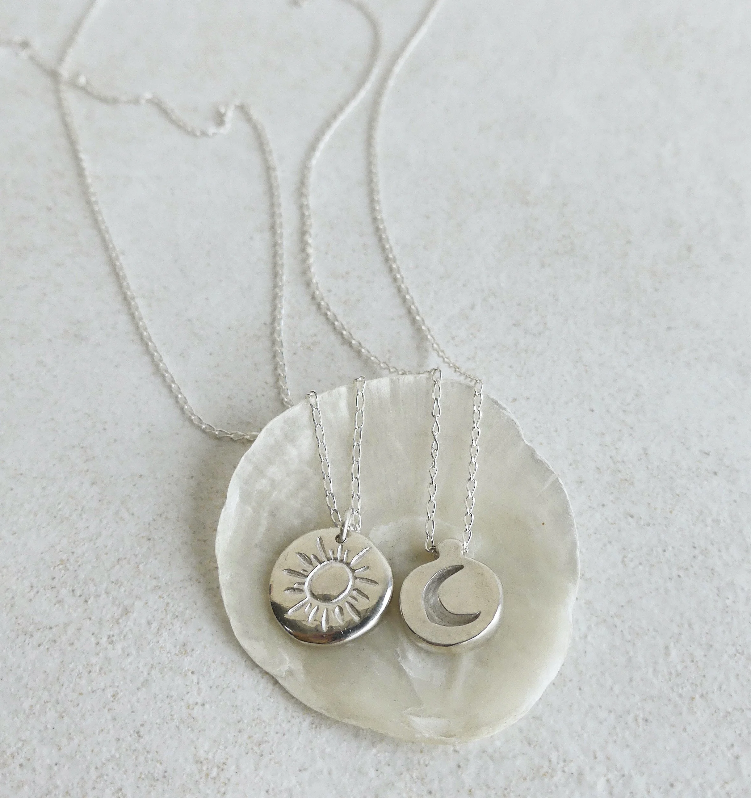 Sun and Moon Silver Set