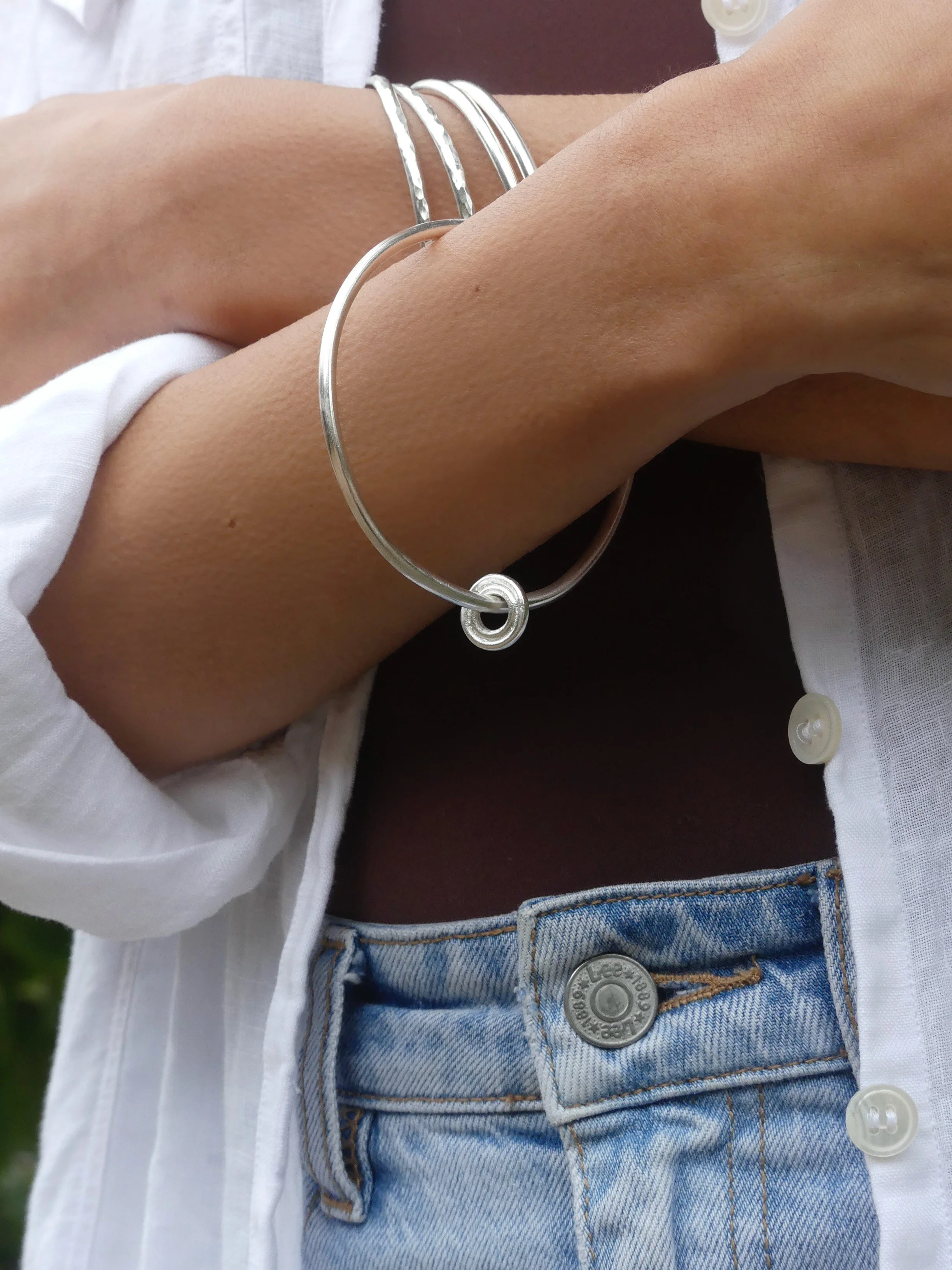 Unity Silver Bangle