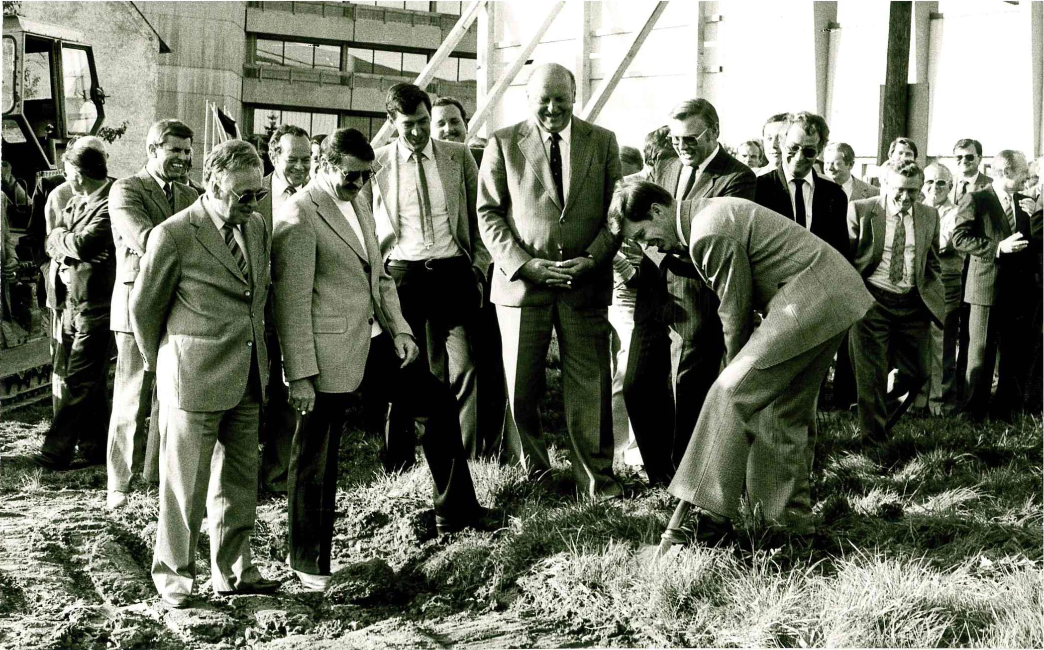 1. Spatenstich am 1. Oktober 1980 Bild: Fotostudio Baumann GmbH