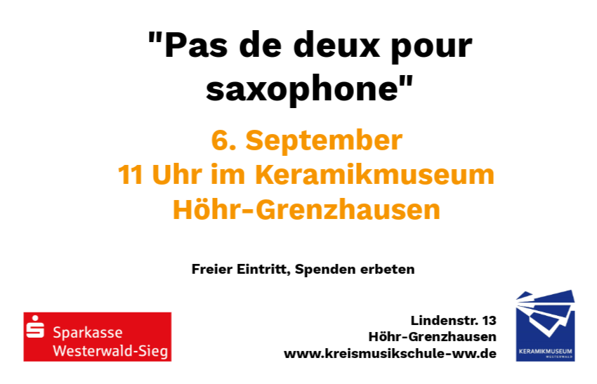 Konzert der Kreismusikschule "Pas de deux pour saxophone"