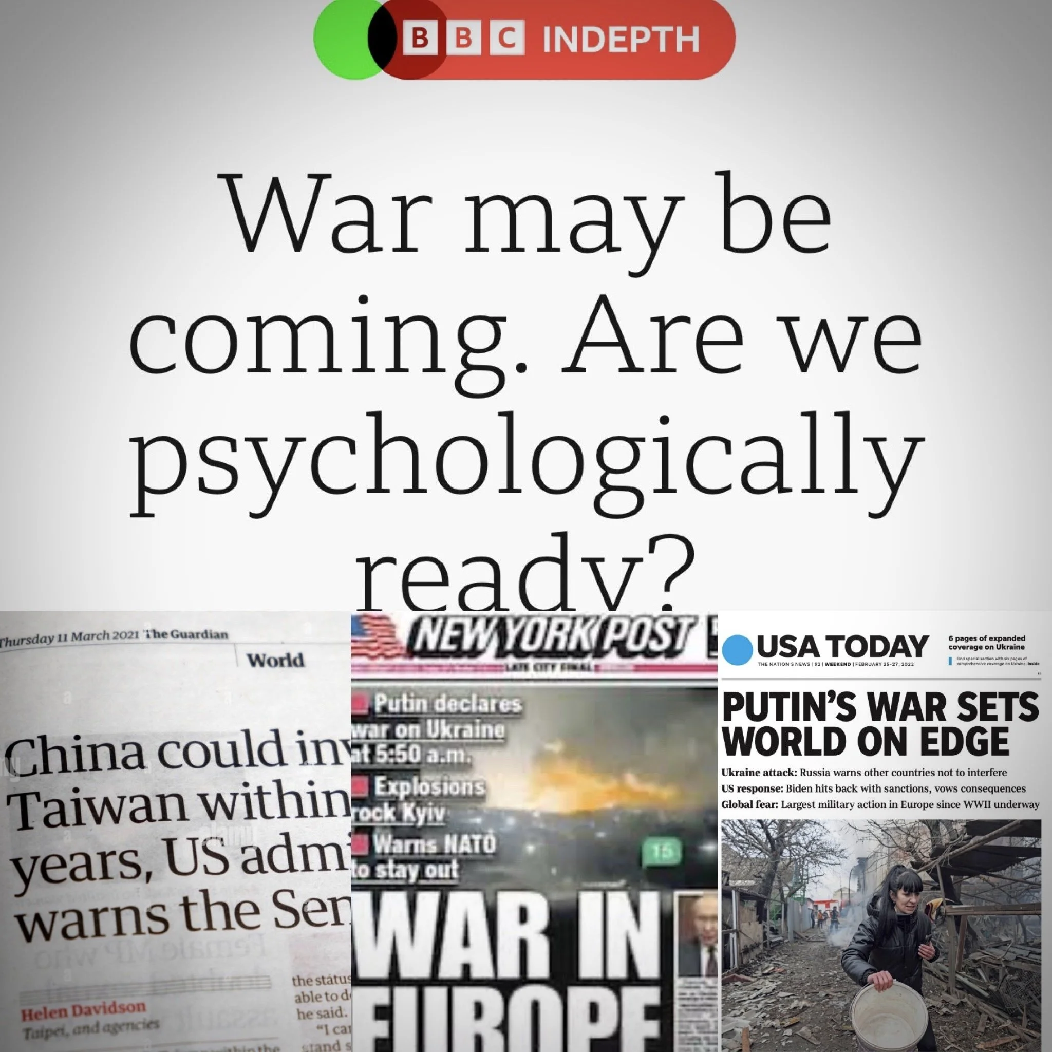 Prepare for War: A Statement