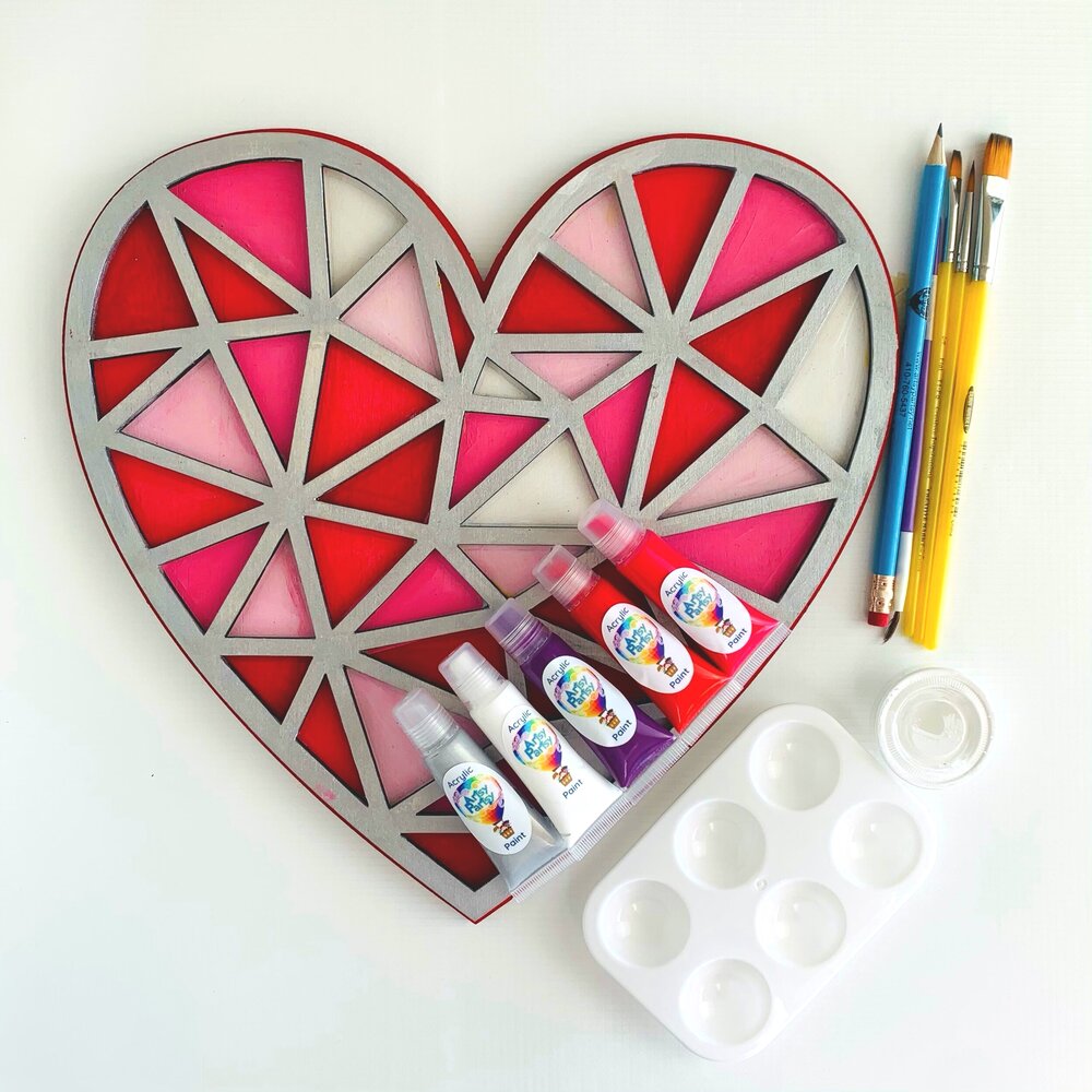 Layered Heart Art Kit — Artsy Partsy