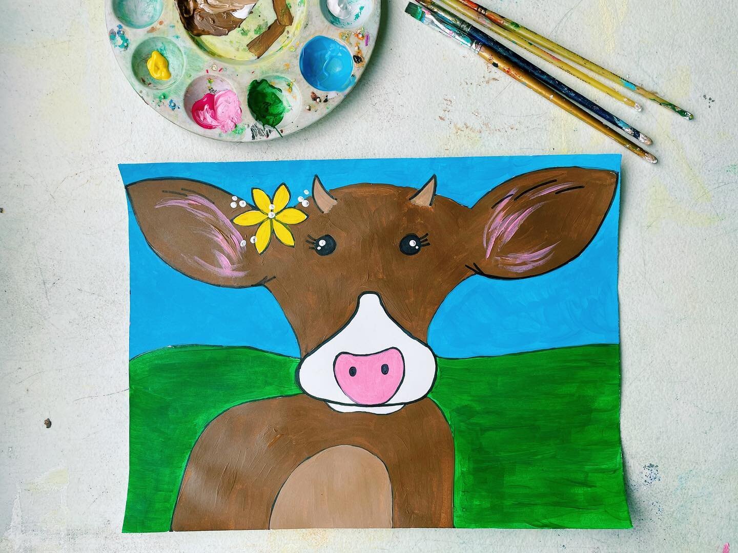 Virtual Homeschool Art Class 🐮🌼🎨

Today we painted some super adorable cows! You can find our homeschool classes on our website: www.artsypartsy.net

#artsypartsymd #homeschool #virtual #cows #painting #canvaspainting #fun #kids #art #canvas #farm