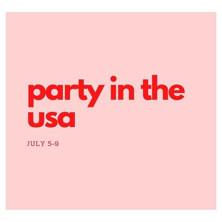 Party in the USA Summer Art Camp 🇺🇸 

We recognize that the week of the Fourth of July is a very busy time for everyone. So for this week only we are allowing drop in days. Select the days you wish to have your child(ren) join us for camp and your 