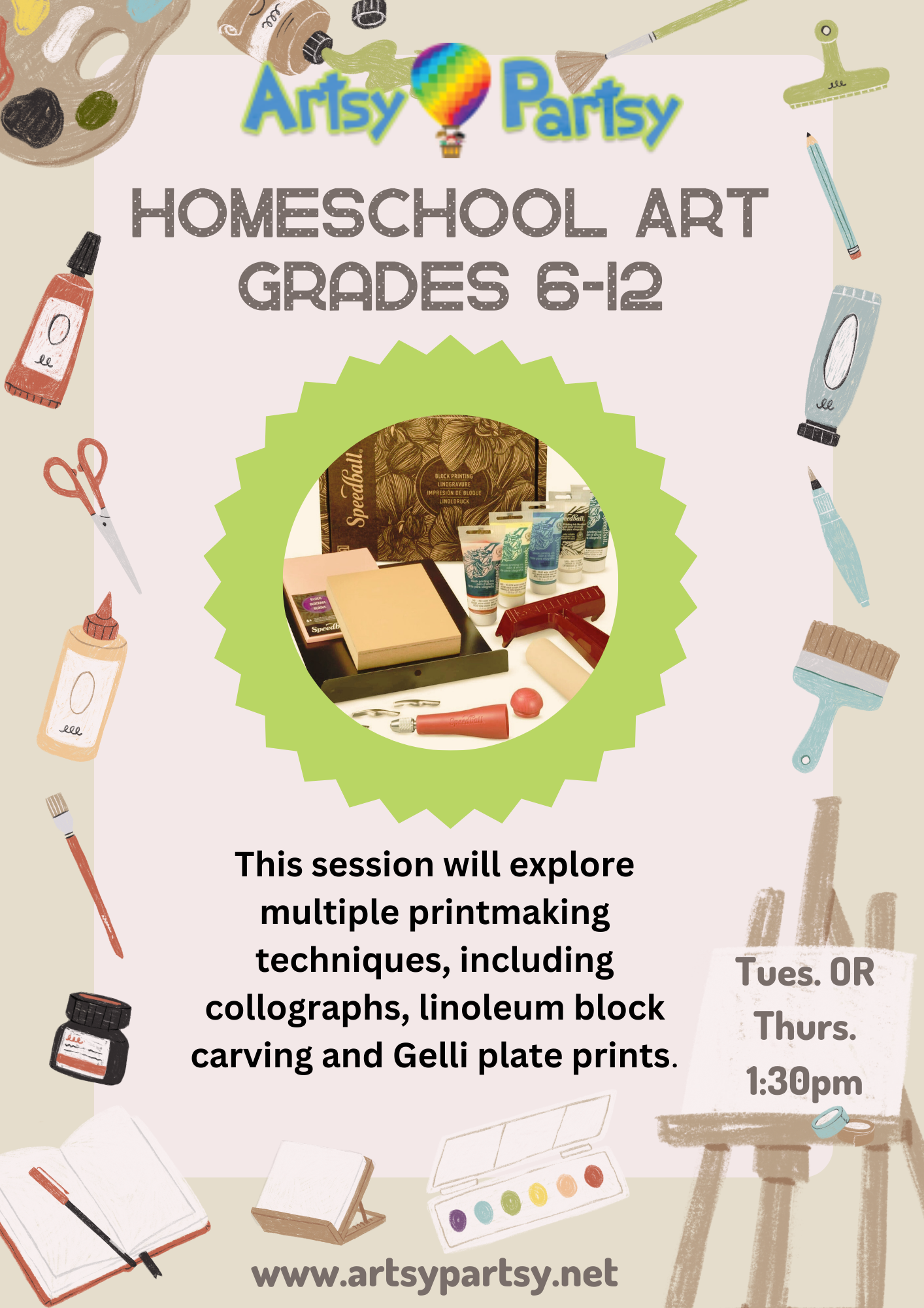 Homeschool Classes — Artsy Partsy