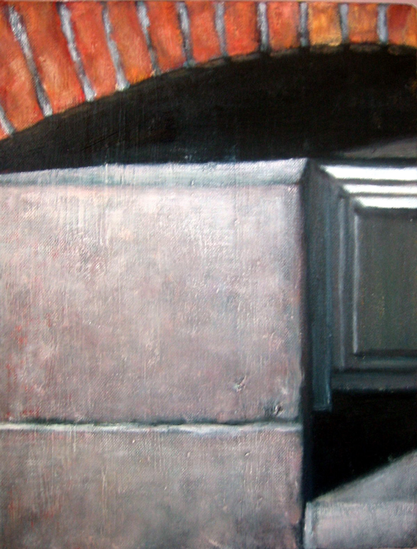   Exterior with cellar window  Oil on canvas  35 x 27 cm  2004 