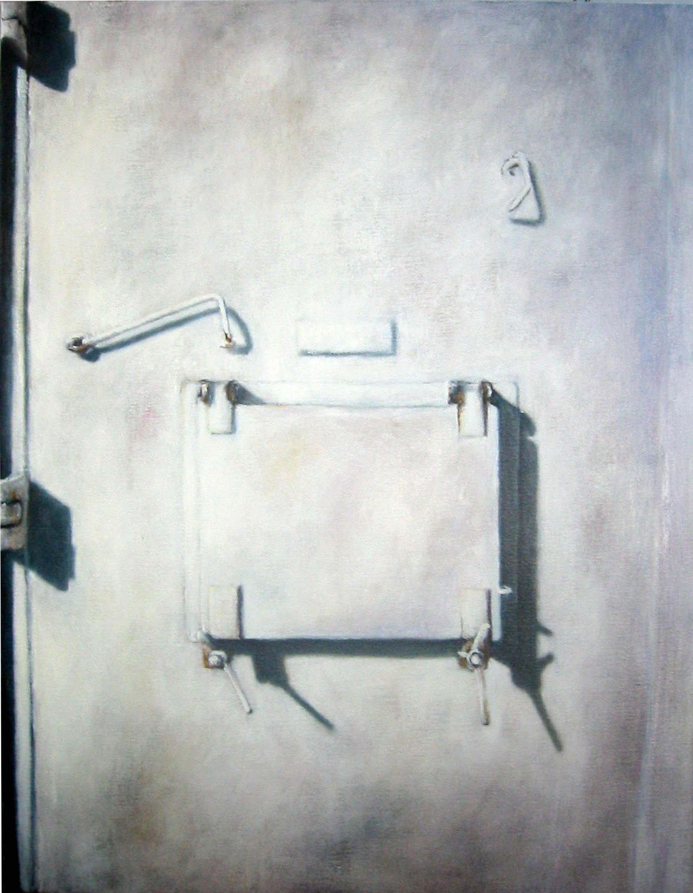   Exterior with white door   Oil on canvas   130 x 100 cm 2005  