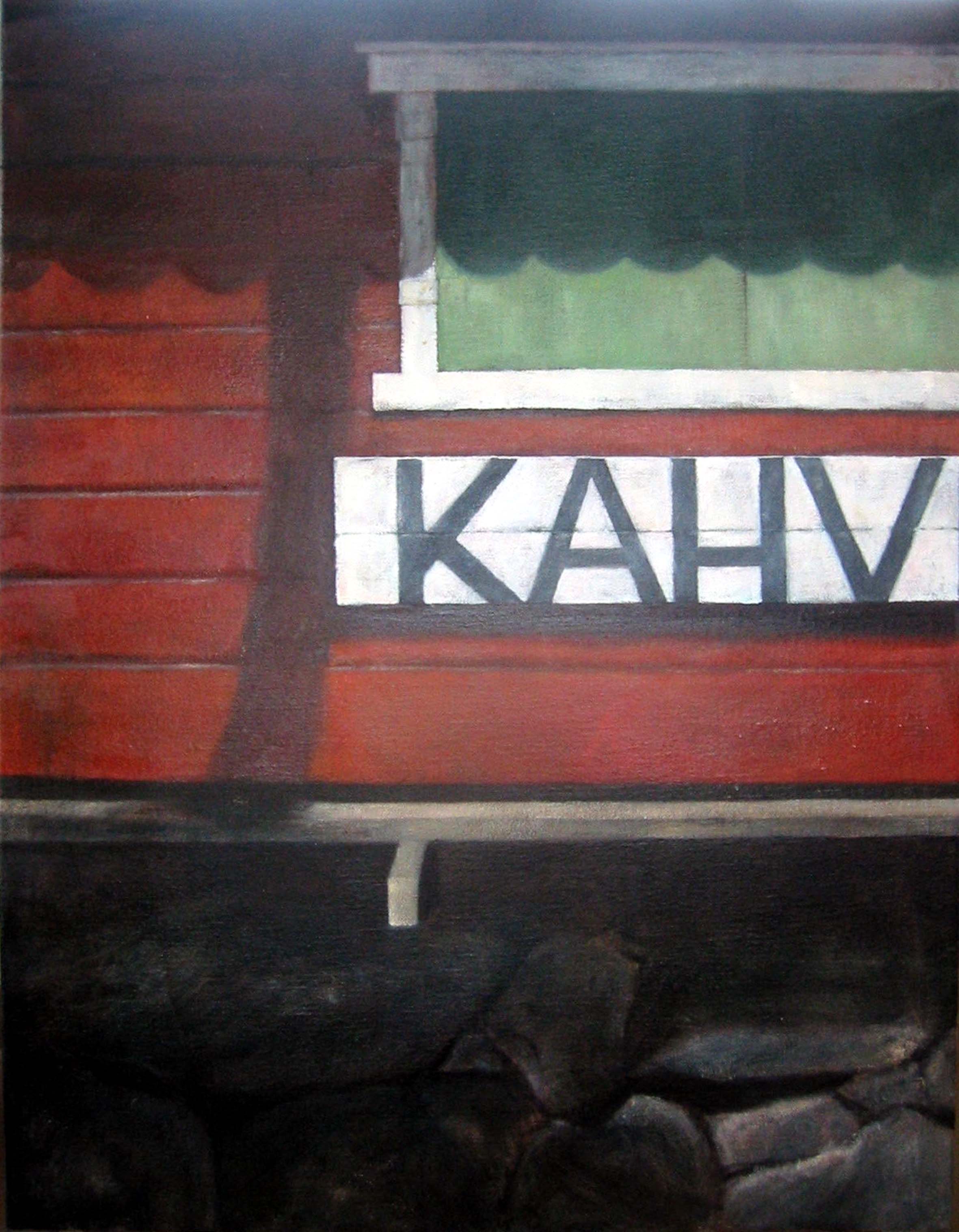   Exterior from café   Oil on canvas   130 x 100 cm 2005  