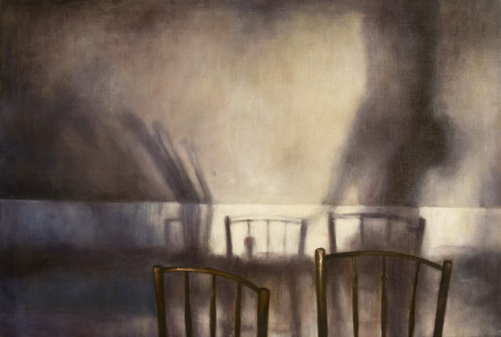 Interior with two chairs Oil on canvas 105 x 140 cm 2007