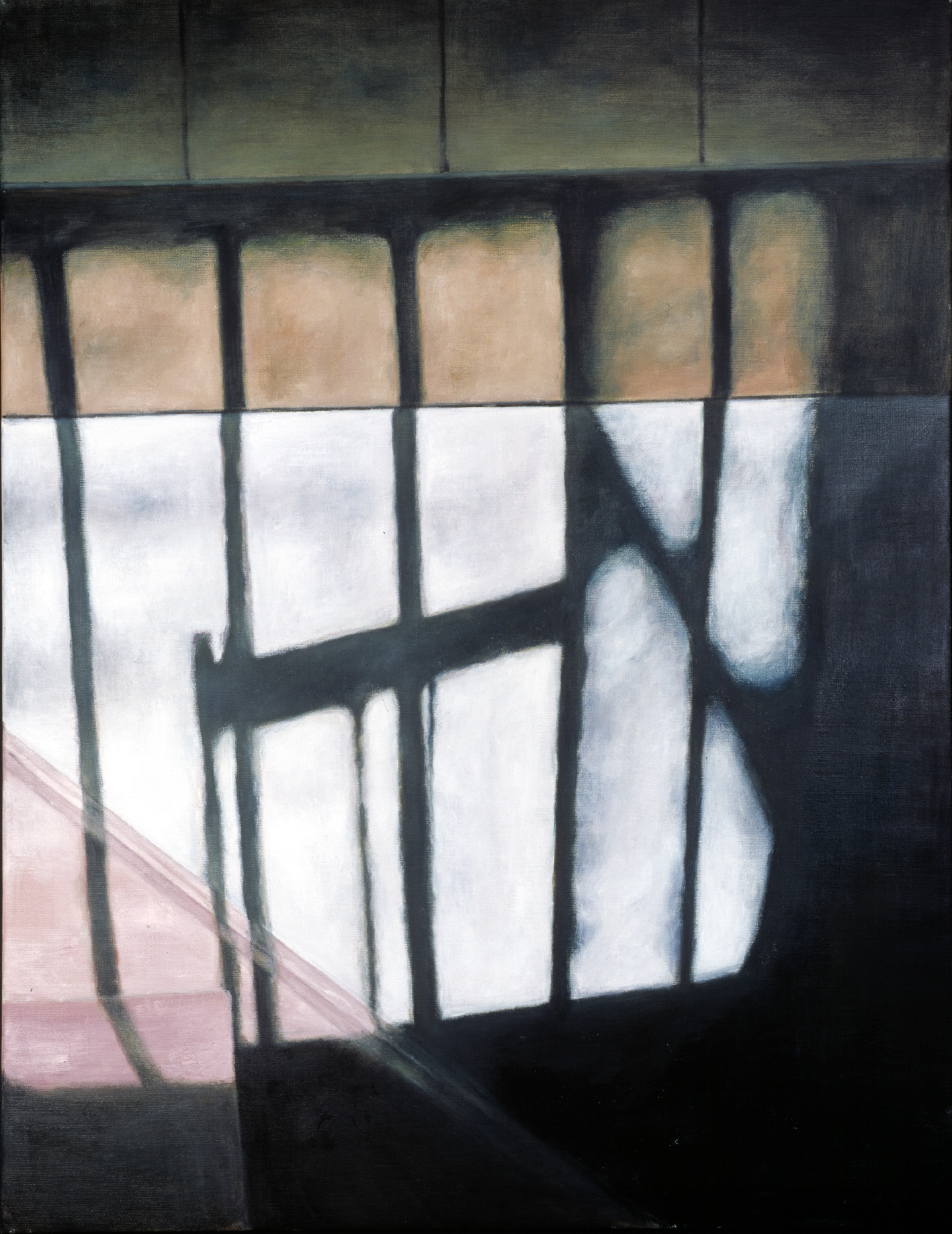   Interior with stairs  Oil on canvas 130 x 110 cm 2003 