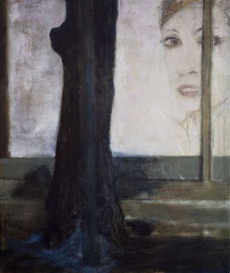   Lamp post and tree  Oil on canvas 130x110 cm 2011 