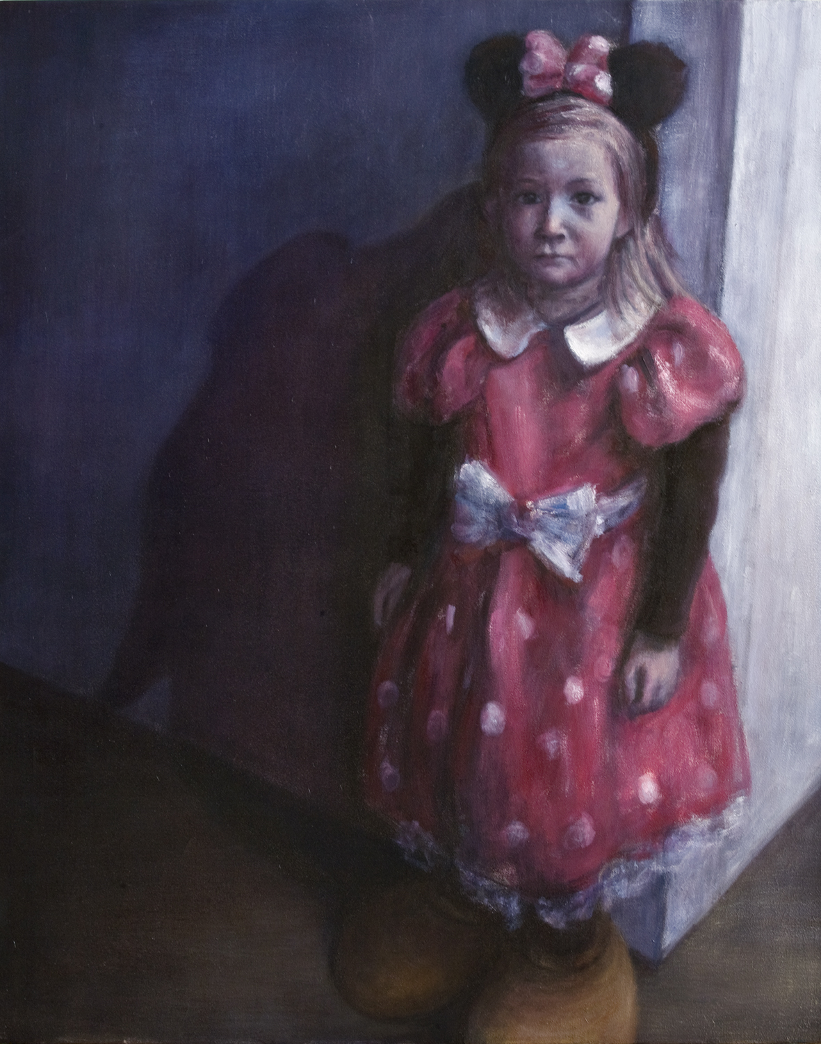   Girl with Minnie Mouse dress  Oil on canvas 100x80 cm 2008 