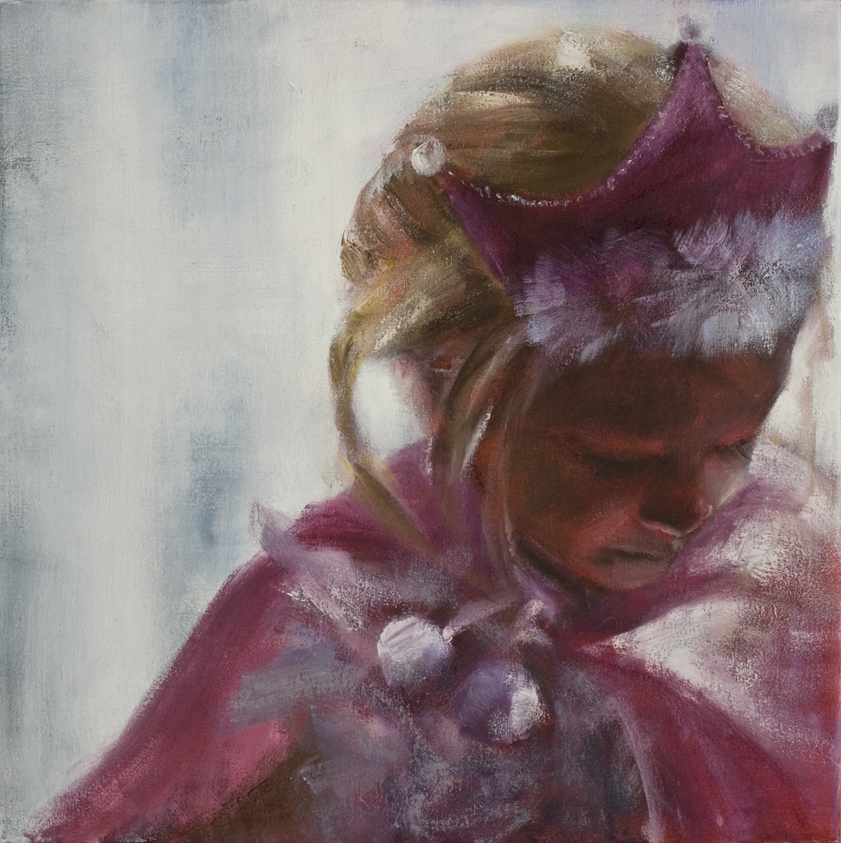   Girl with princess dress  Oil on canvas 50x50 cm 2008 