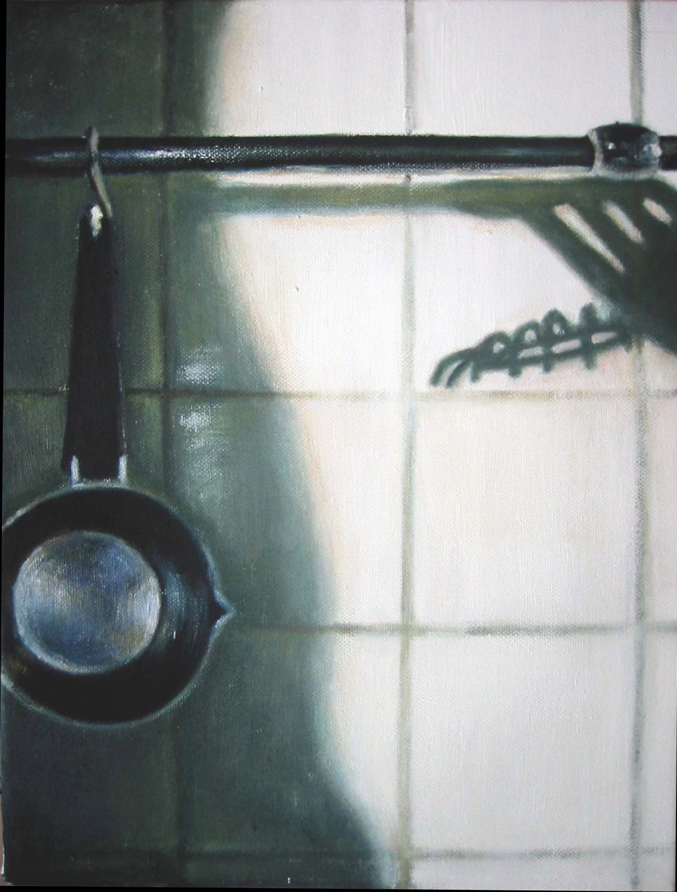 Interior from kitchen Oil on canvas 35x27 cm 2005