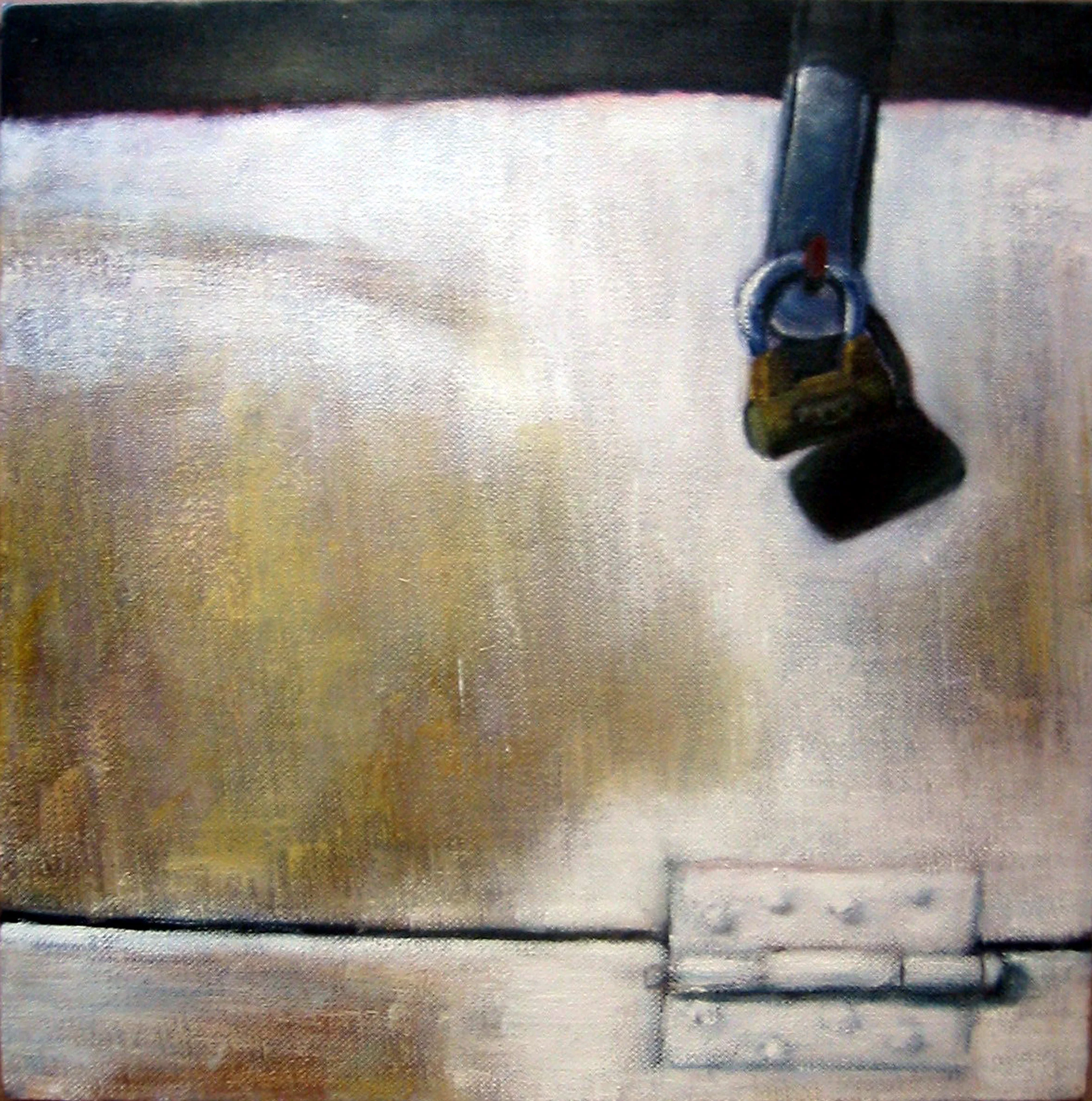 Exterior with lock Oil on canvas 30x30 cm 2005
