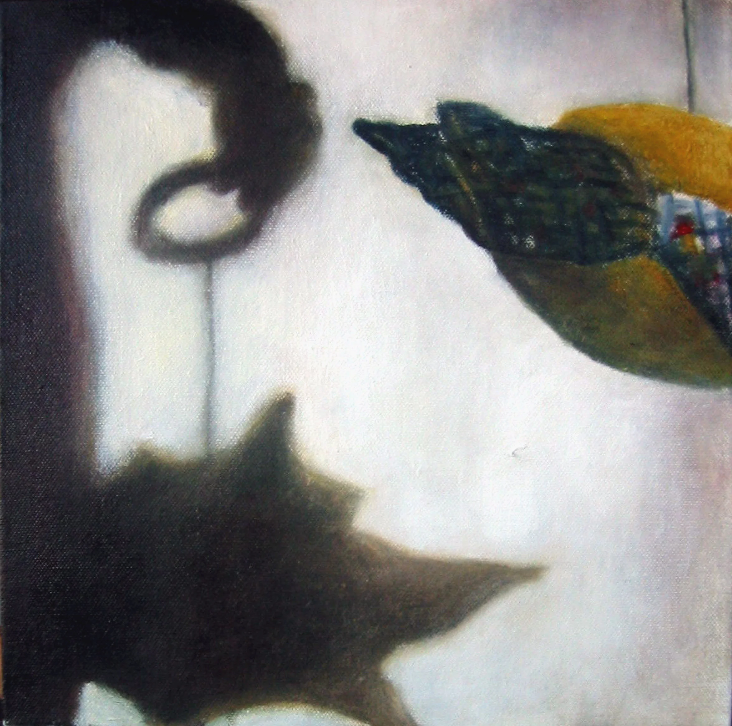 Interior from children´s playroom Oil on canvas 40x40 cm 2006