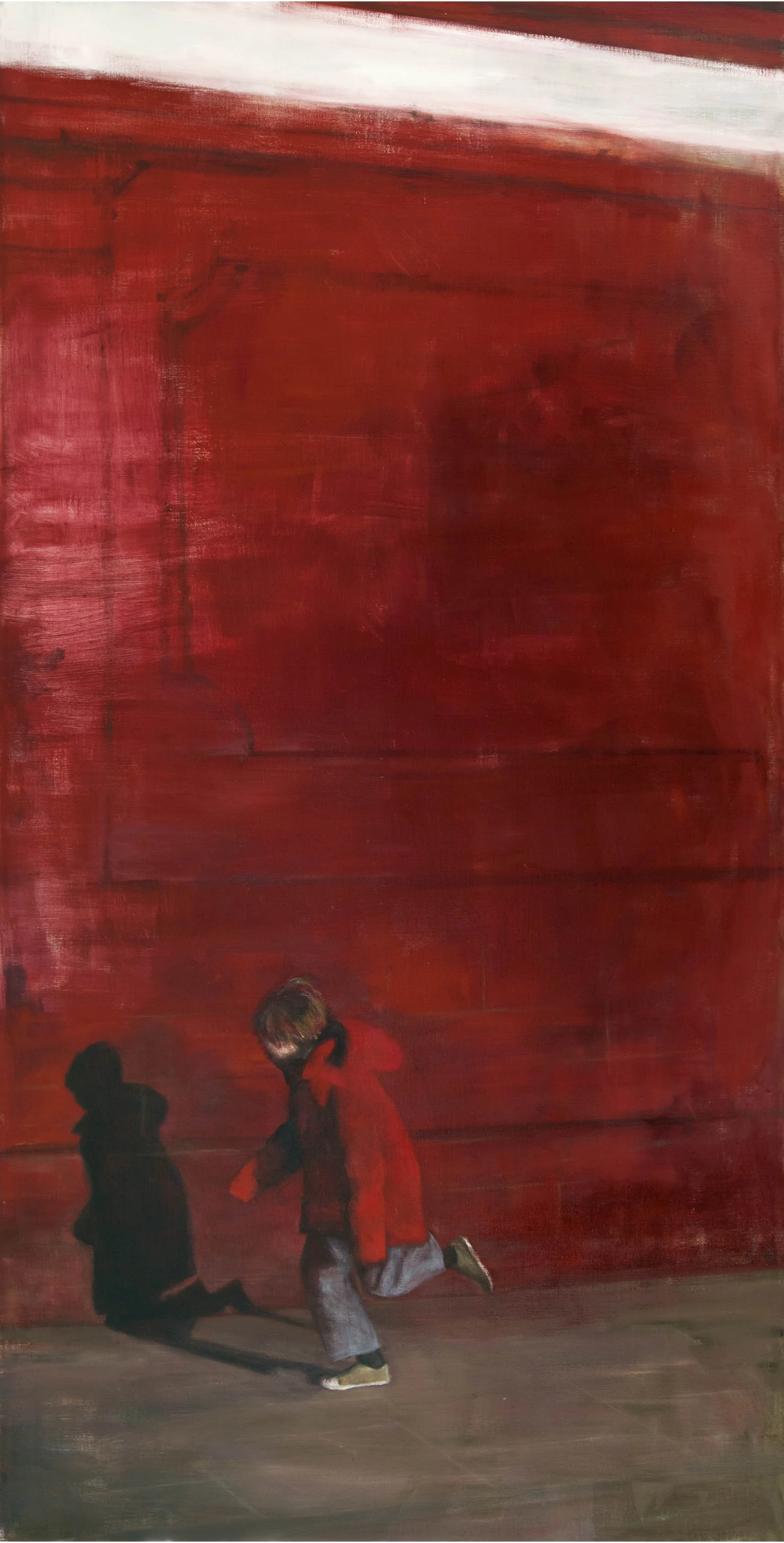 Exterior with boy Oil on canvas 290x150 cm 2012
