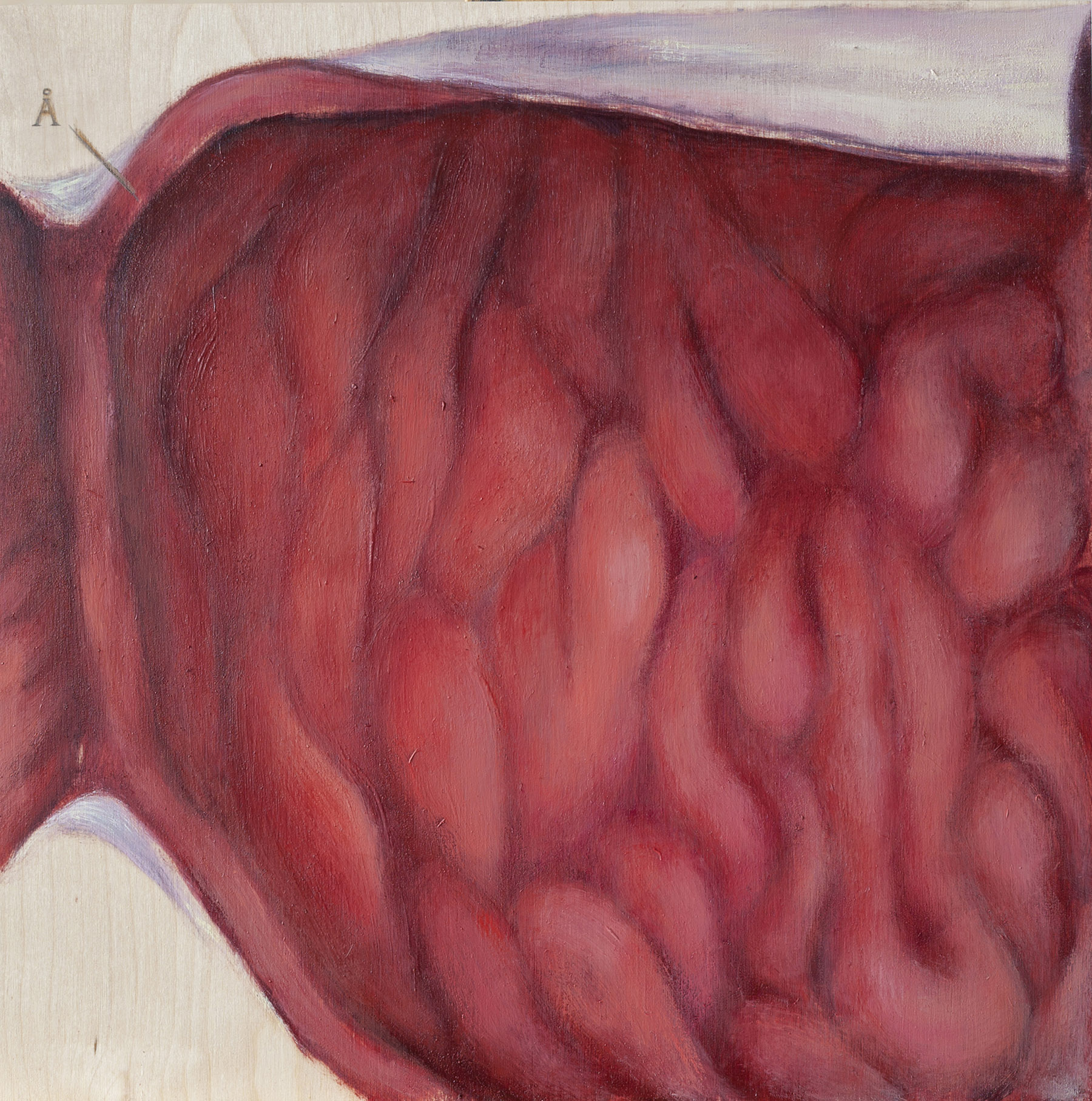 From the series Interiors #2 (Å) 2018 oil on wood 30 x 30 cm
