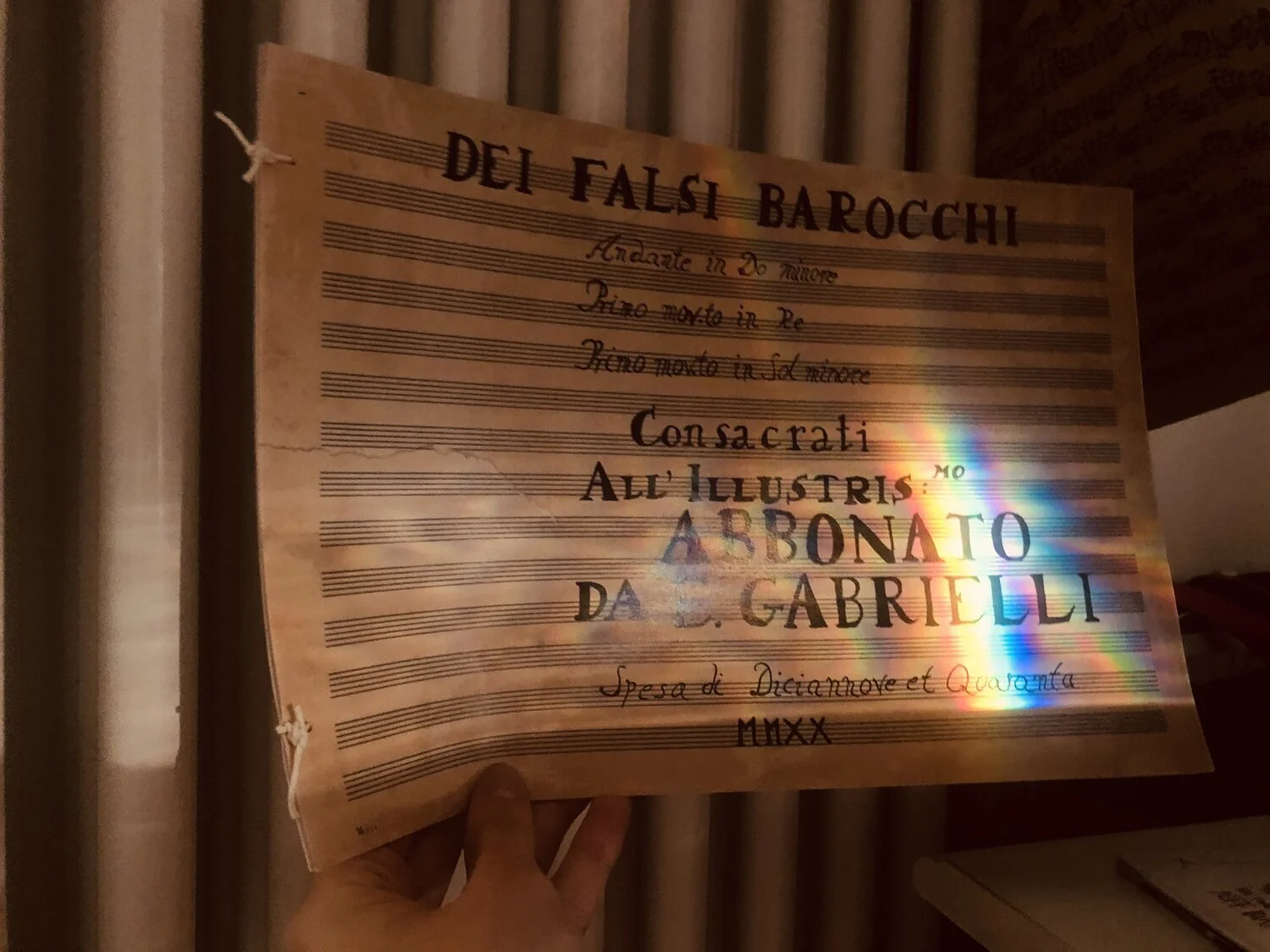 Enrico Gabrielli e il falso: raccontiamo l'uscita speciale “Dei falsi barocchi”
