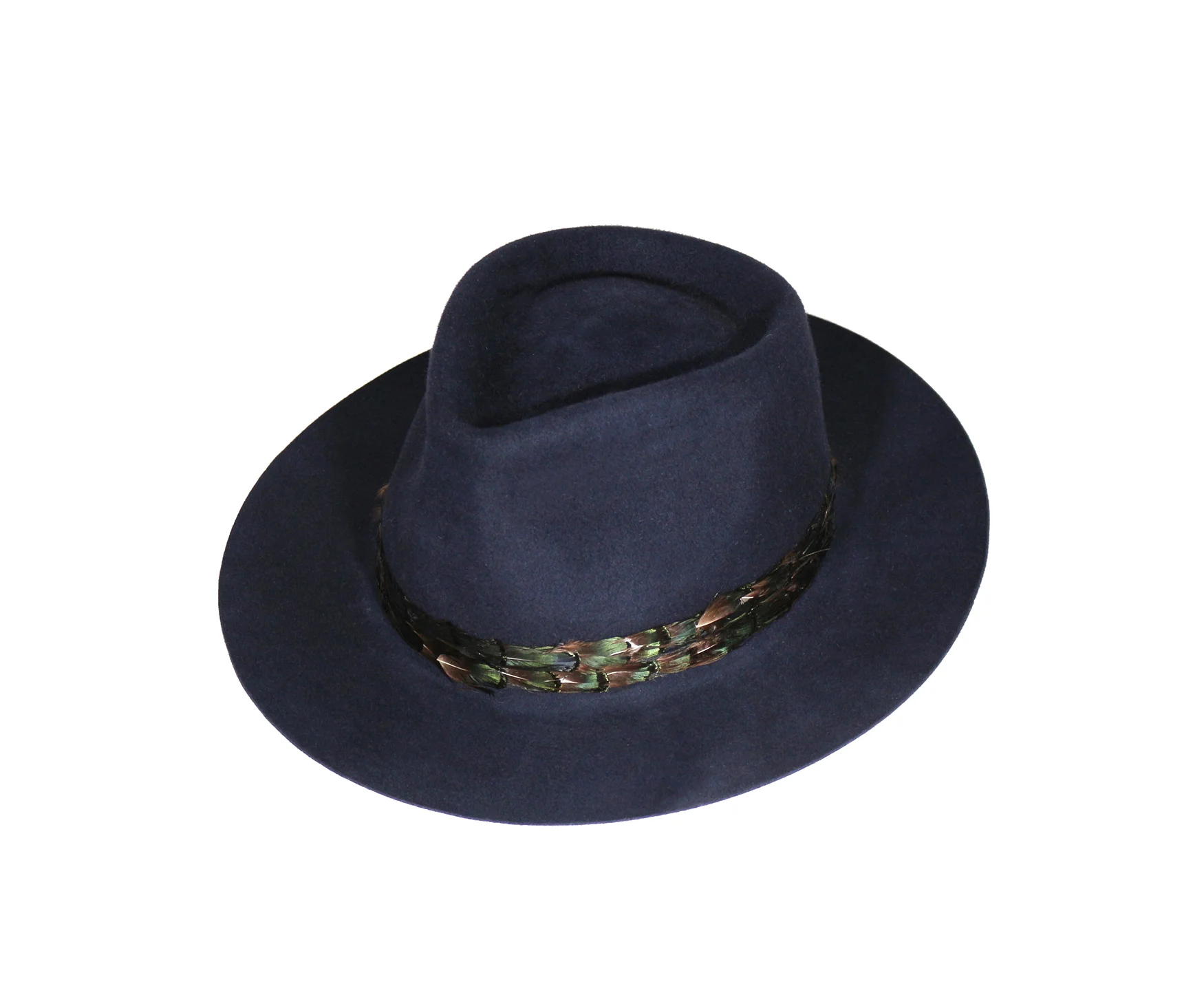 Joss Fedora with feather band