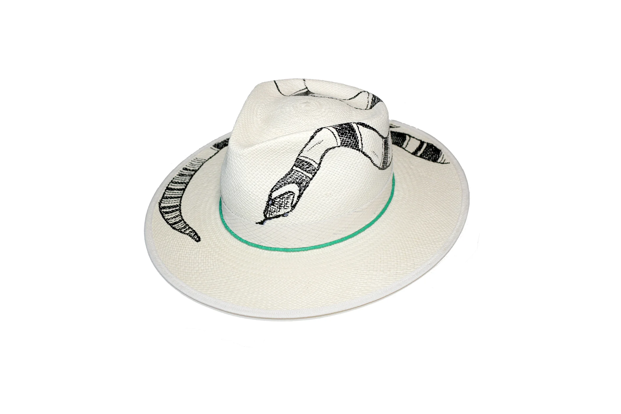 Snake Straw Fedora
