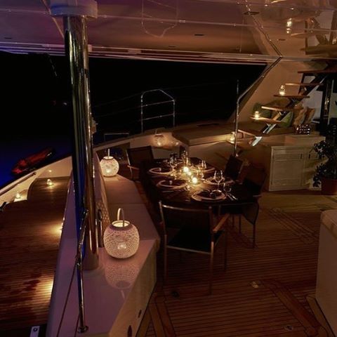 Dinner is served! 🗾⛵️🍾
.
.
.  #discovery #wanderlust #sailing #yachtlife #sunreef74 #bvi #virgingorda #peterisland #scrubisland #neckerisland #bviheaven #gourmet #summer2017 #luxury #thebaths #bitterend #boatbookings #yachtlife #lifeofluxury #catam