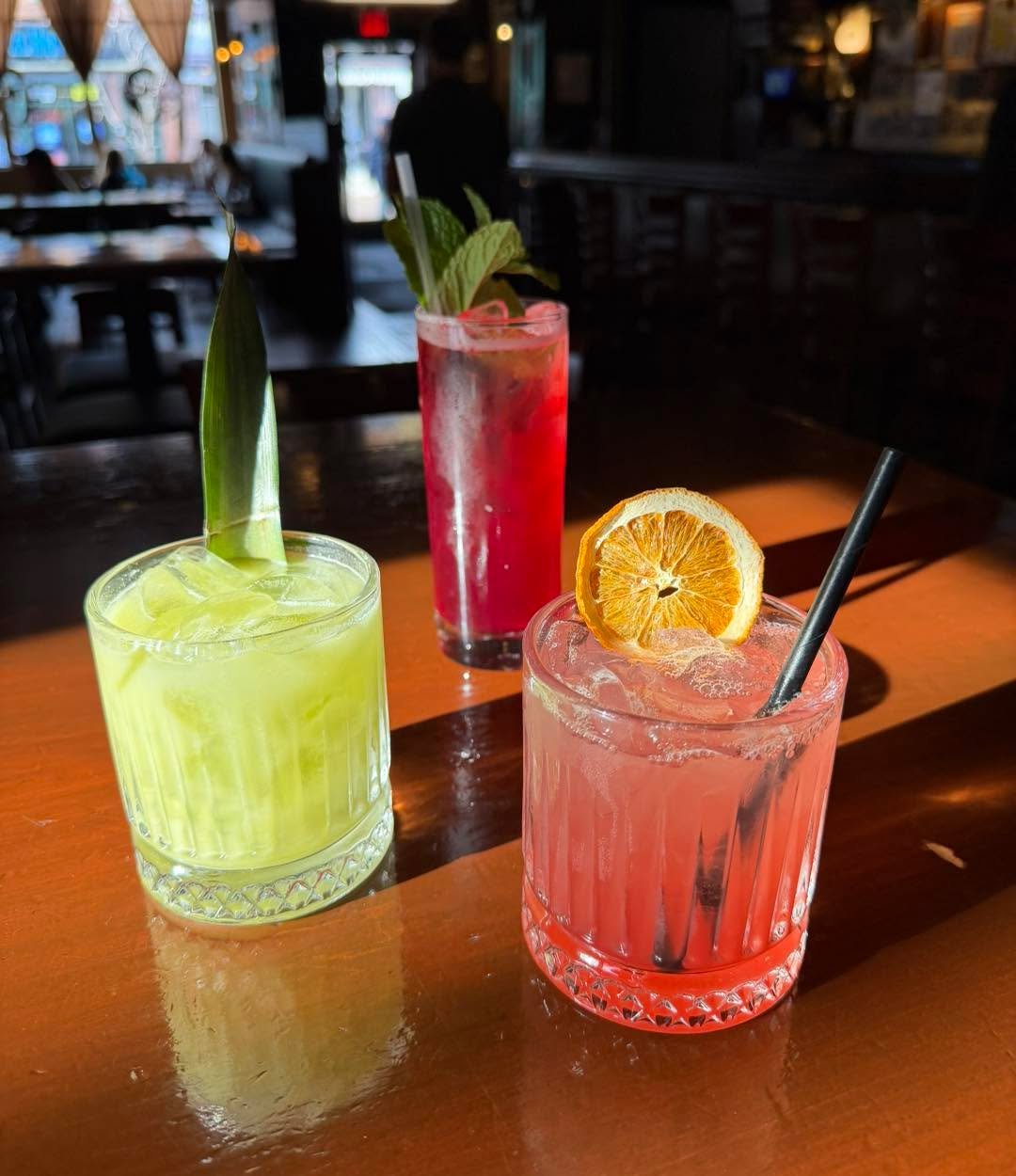 How&rsquo;s your Dry January going so far? Need a pick me up? We&rsquo;ve got you covered 🍹

Velvet Verde 💚
Avocado, lime, agave, coconut water 

Dead Of Night ❤️
BlackBerry, lemon, mint, honey, club soda

P.O.G. Mocktail 💕
Pomegranate, acidified 