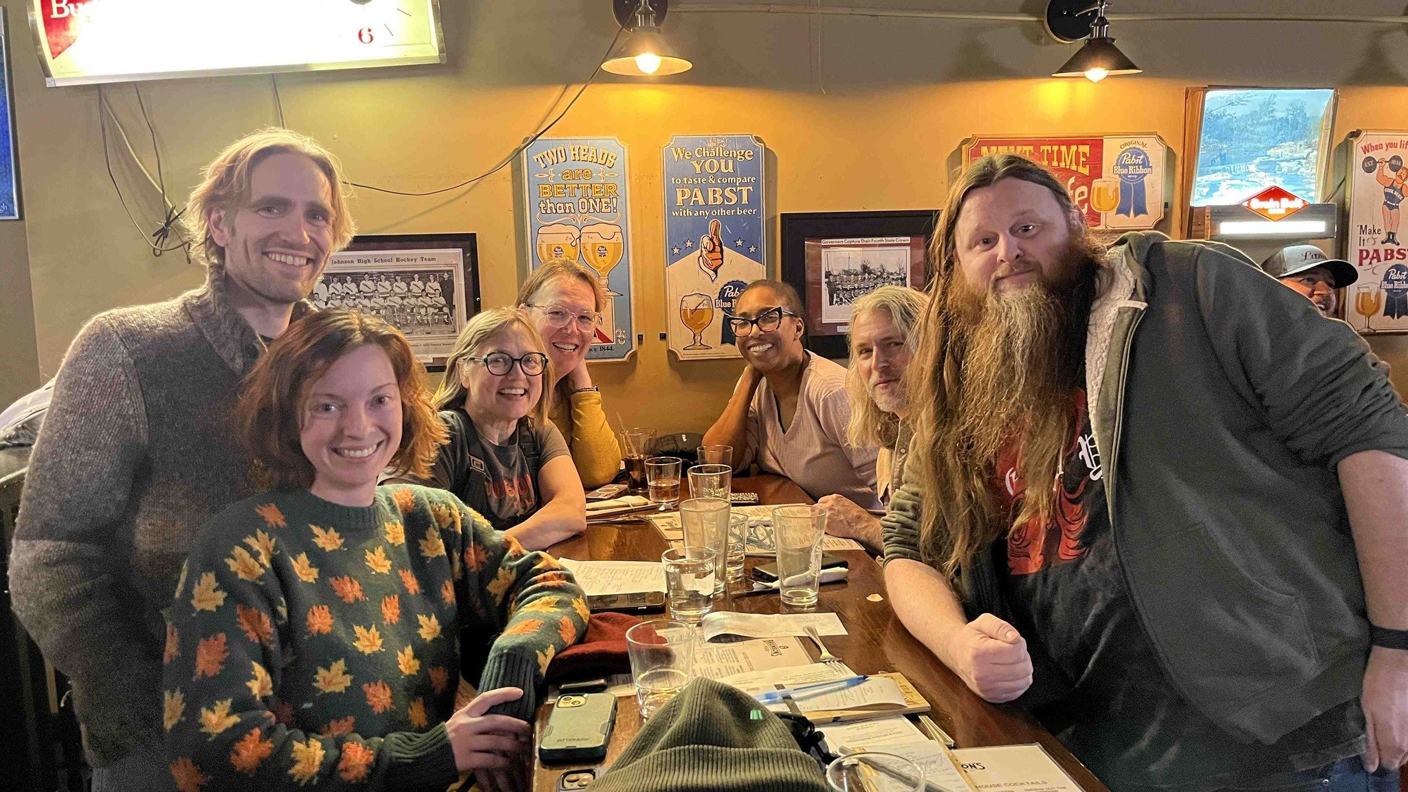 Trivia heads, it&rsquo;s your night.

@triviamafia starts at 8:30pm and the regulars already know the drill. Free to play, prizes on the line, and Late Night Happy Hour kicks off at 9. Every Tuesday!

Pictured are our recent winners! 🍻