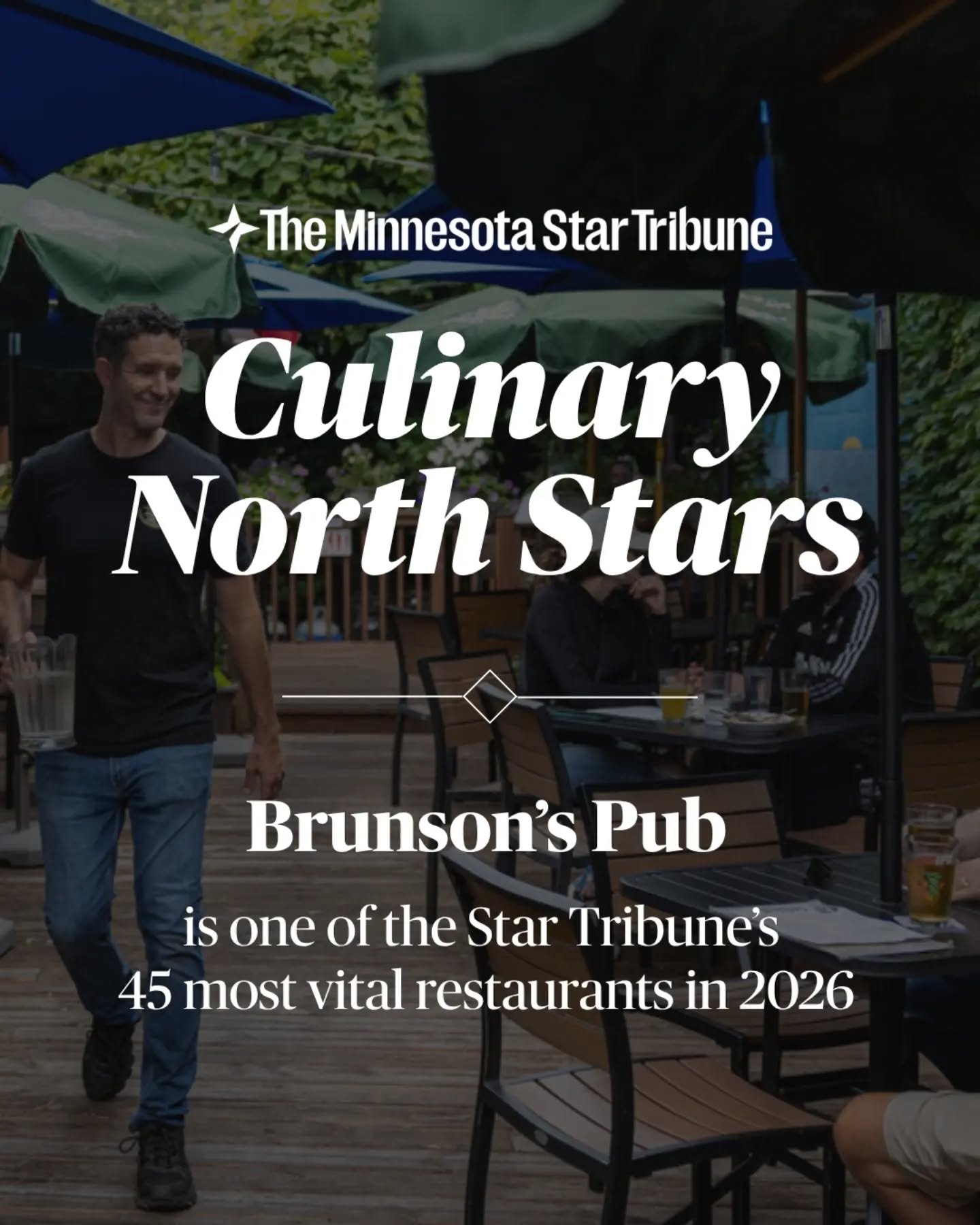 We're honored to be named one of the Minnesota Star Tribune's 45 Most Vital Restaurants in 2026.

Since opening our doors, our goal has always been simple: be the kind of place where everyone feels welcome. To see that recognized alongside so many ou