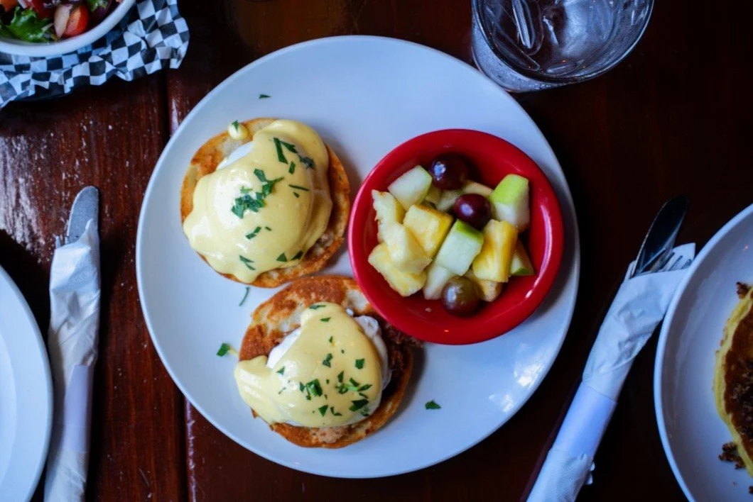 Our Pulled Bacon Benedict is waiting for you Saturdays &amp; Sundays from 11&ndash;2. See you at the Pub! 🍳