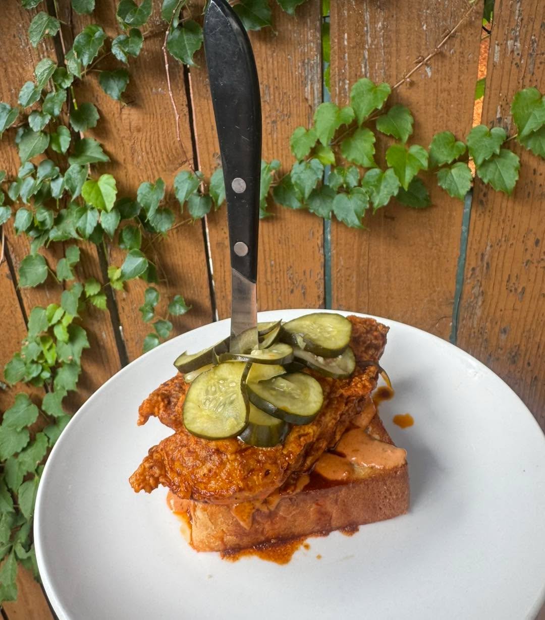 Spice so nice, we&rsquo;re running it twice 🤪 Nashville hot open faced sandwich is our special again this week through  Monday 9/7. Nashville hot wings available while supplies last. 🔥🔥🔥