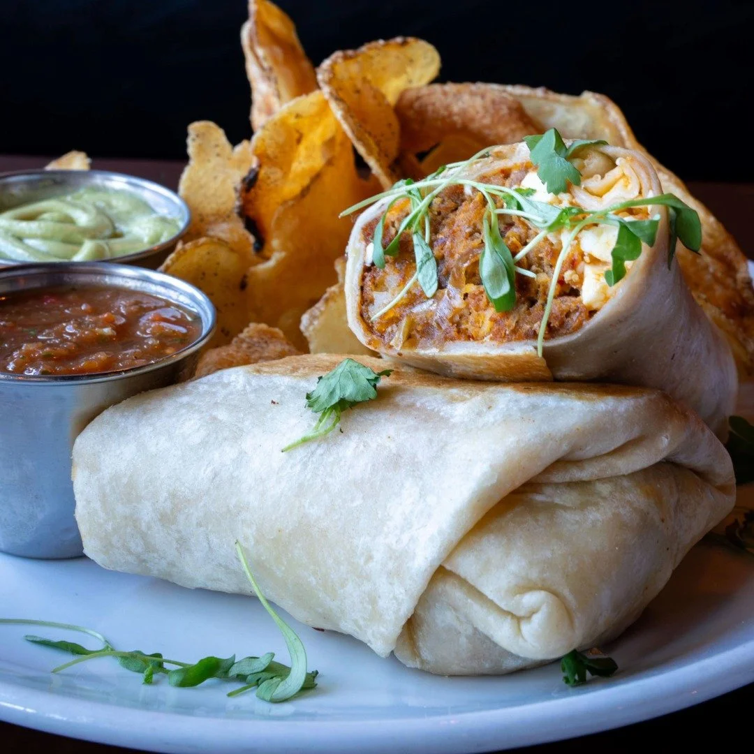 Weekend plans? Start with brunch.

Chorizo, scrambled eggs, seasoned hash browns, caramelized onions, cotija, cilantro, avocado cream, and house salsa.

Saturdays &amp; Sundays, 11am&ndash;2pm.