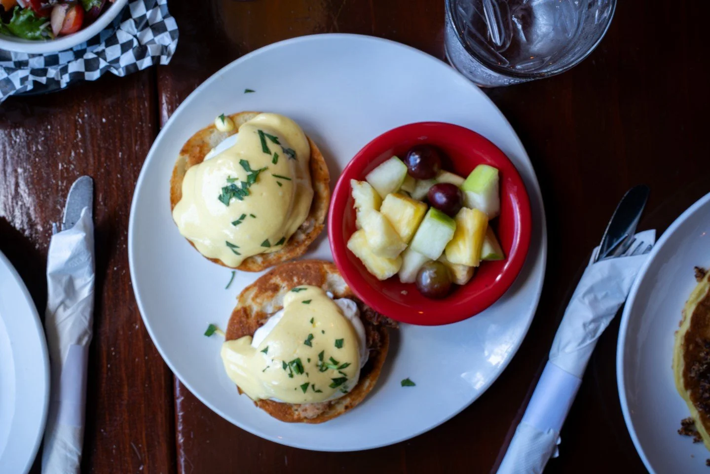 Slow Sunday mornings have a proper place.

Pulled Bacon Benedict. Brunch, 11am&ndash;2pm.