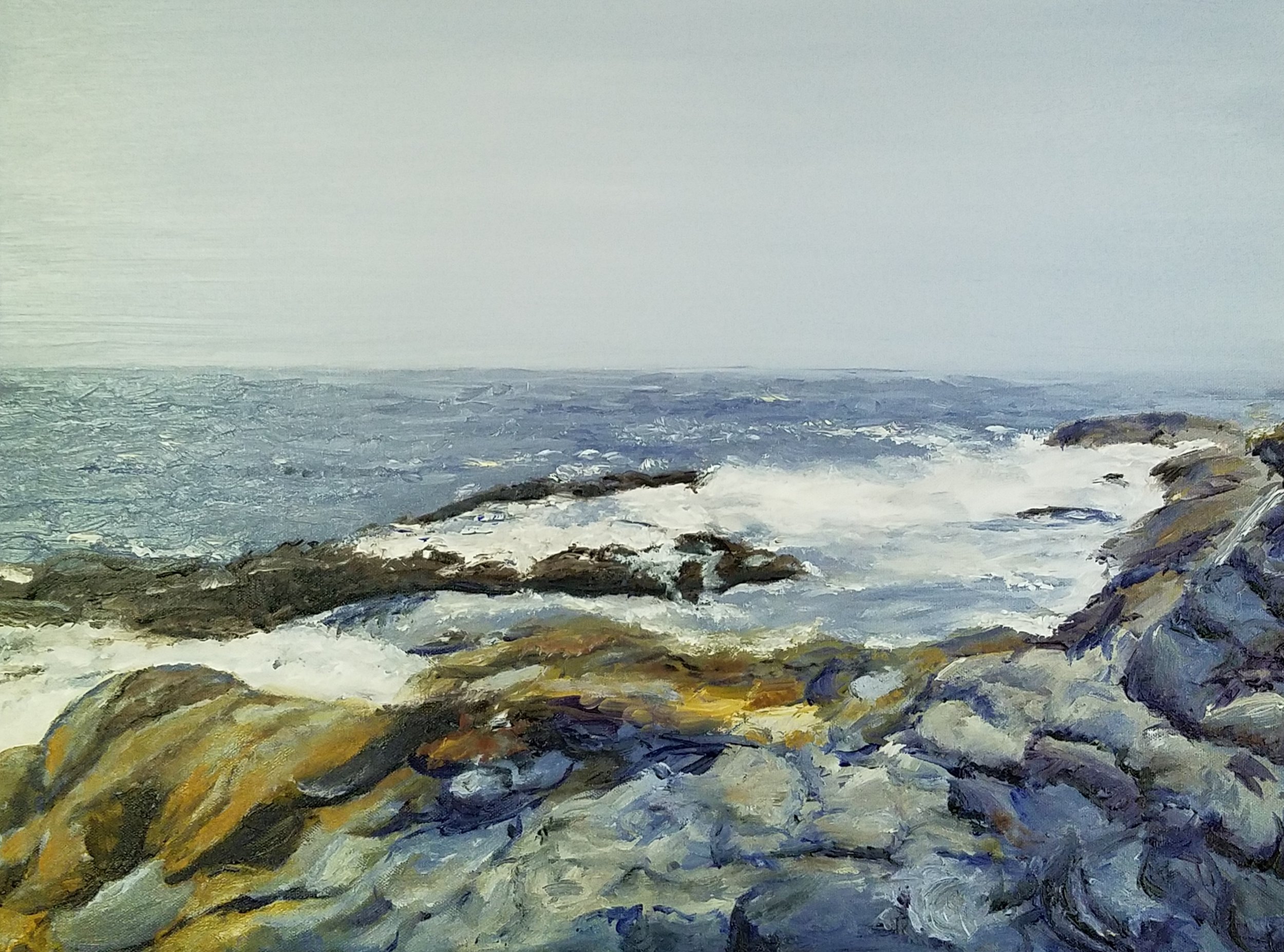 Pemaquid Point, Maine 2; oil on canvas; 2018