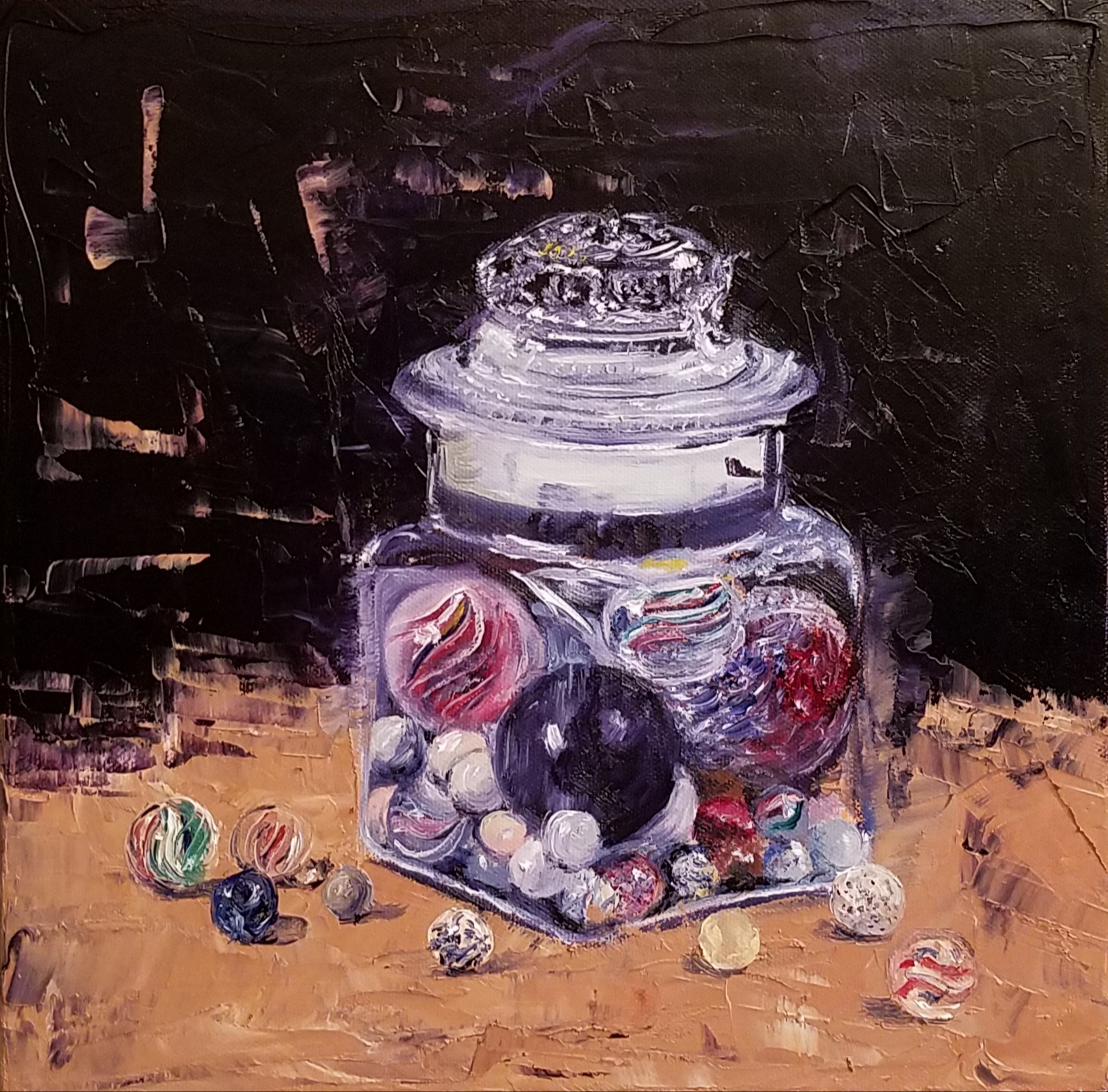 Antique Marbles; oil on canvas; 2018